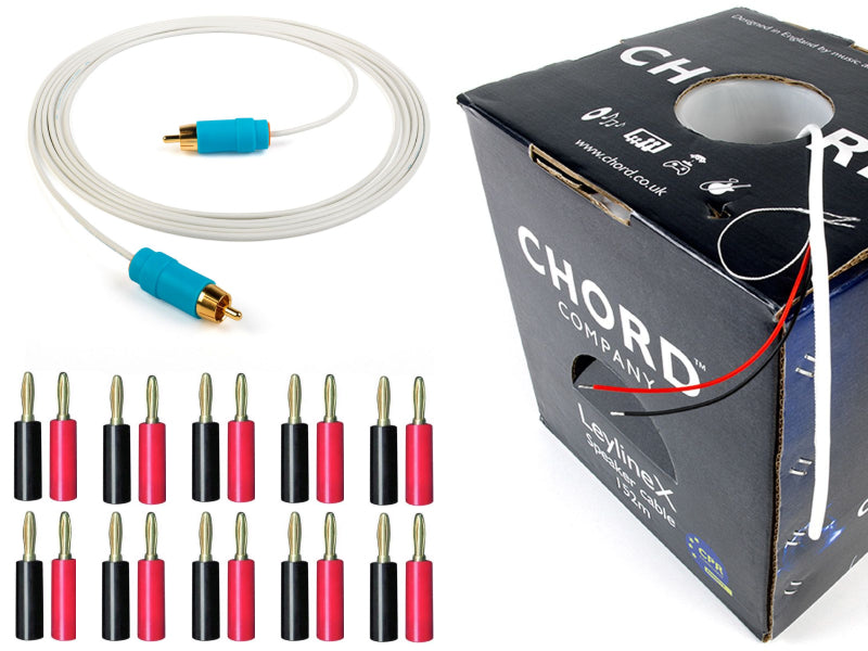 Chord Leyline X Home cinema cable pack (Speaker cable + Subwoofer Cable + Banana Plugs)