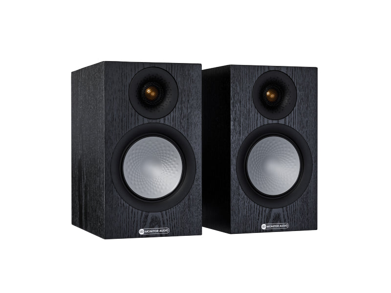 Monitor Audio Silver 50 7G Bookshelf Speakers Black Oak