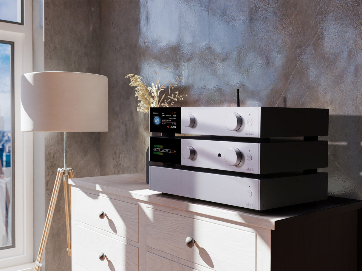 Audiolab 9000N + 9000P Streaming Pre + 2x Power Amplifier