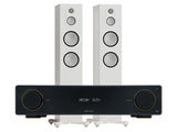 Arcam A15+ Integrated Amplifier with Monitor Audio Silver 8G 300 Floorstanding Speaker