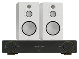 Arcam A5+ Integrated Amplifier with Monitor Audio Silver 8G 100 Bookshelf Speakers