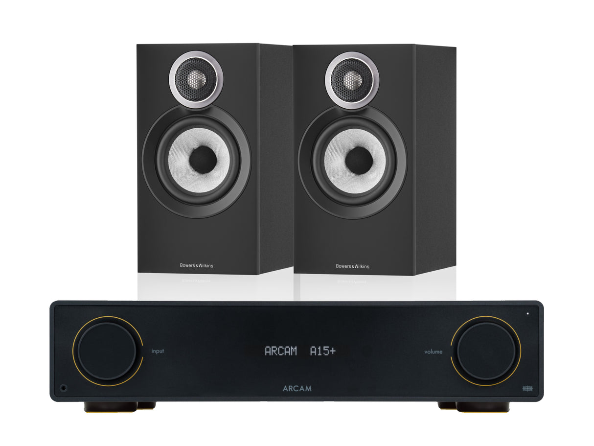 Arcam A15+ with Bowers & Wilkins 607 S3 Bookshelf Speakers