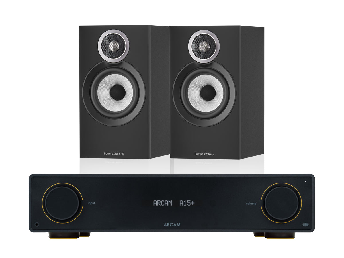 Arcam A15+ with Bowers & Wilkins 607 S3 Bookshelf Speakers