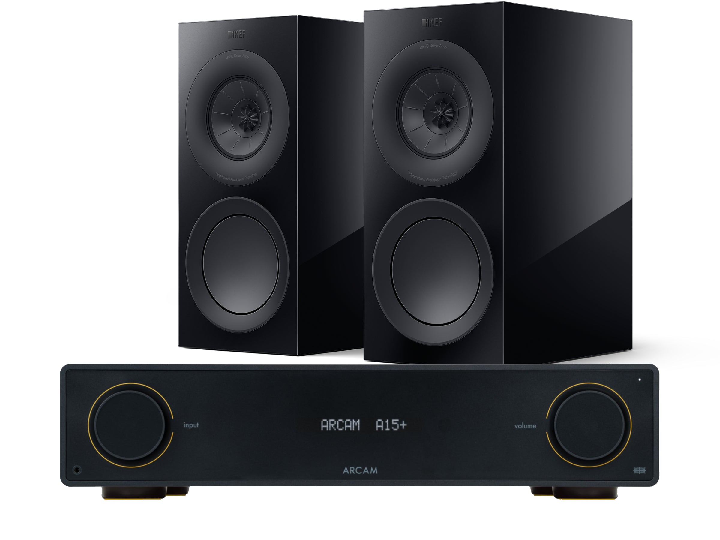 Arcam A15+ with KEF R3 META Speakers (2025 Model)