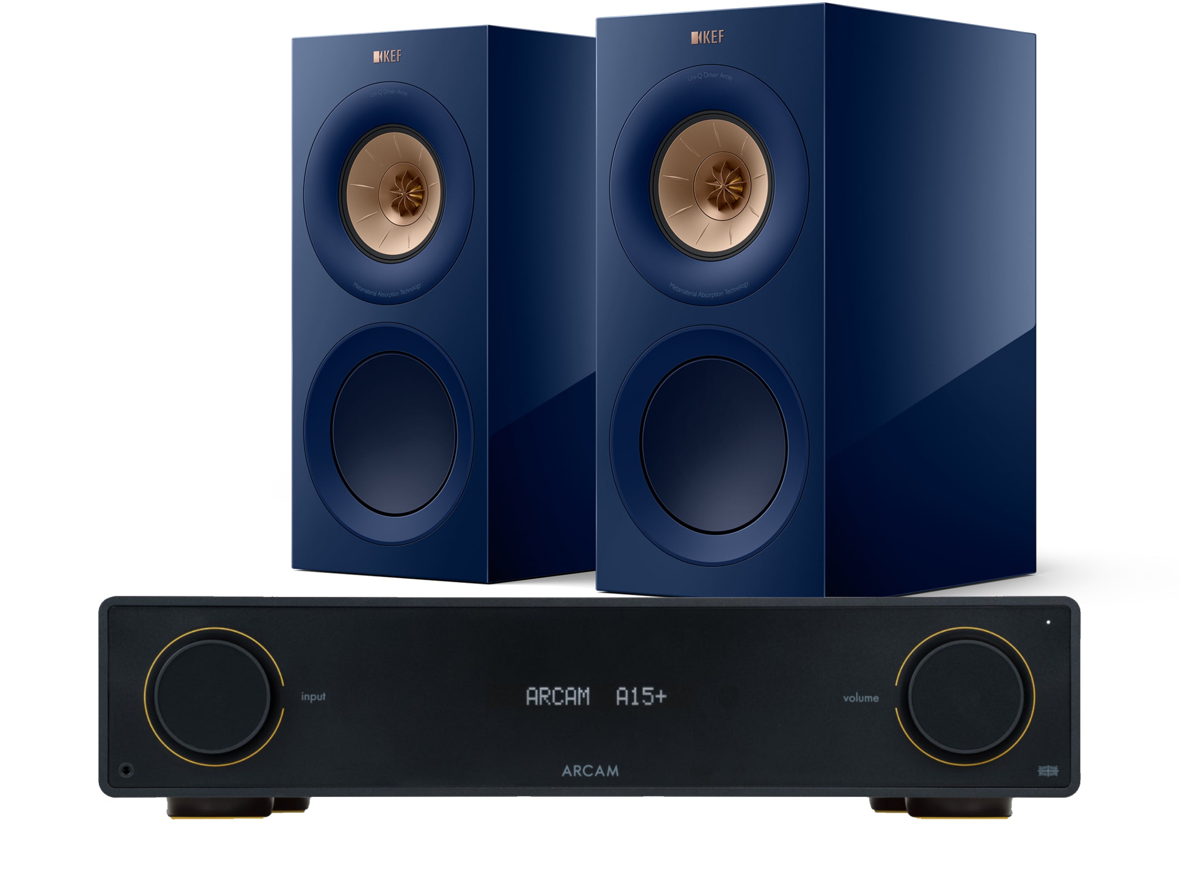 Arcam A15+ with KEF R3 META Speakers (2025 Model)