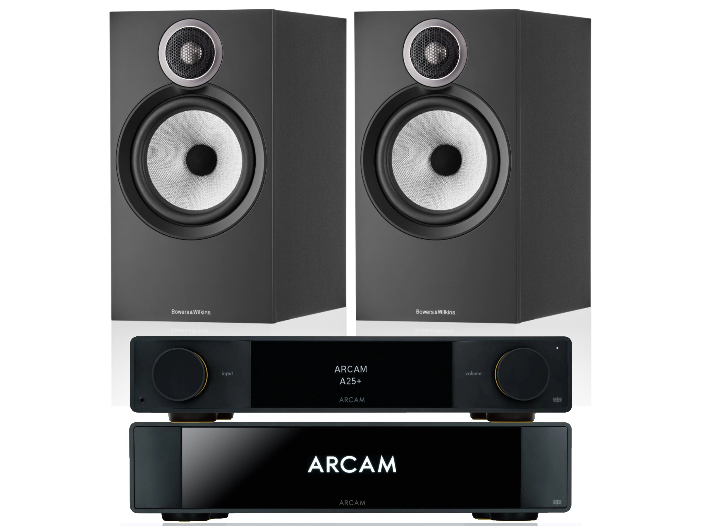 Arcam A25+ with ST25 Streamer and Bowers & Wilkins 606 S3 (2025 Model)