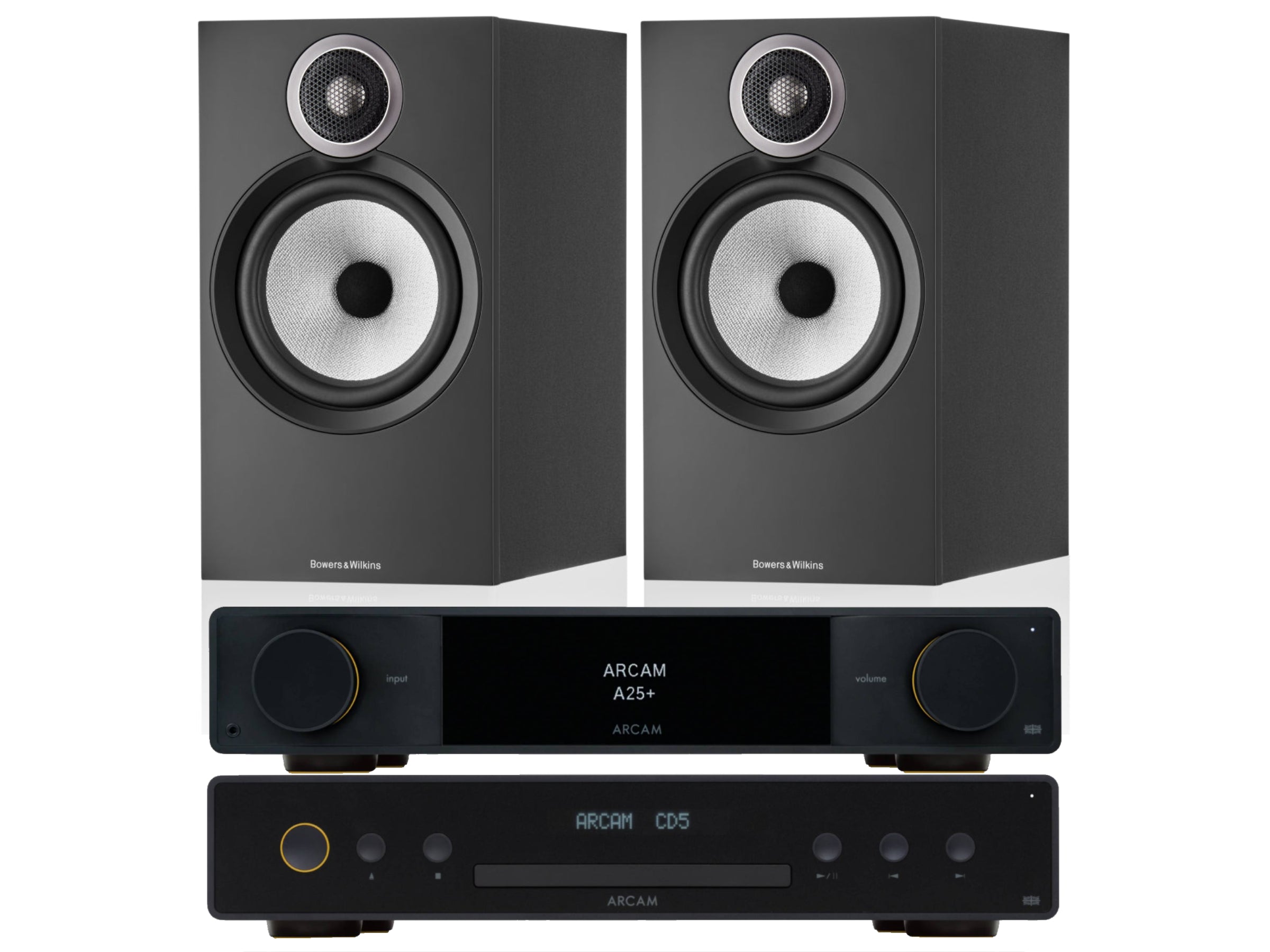 Arcam A25+ with CD5 CD Player & Bowers and Wilkins 606 S3 (2025 Model)