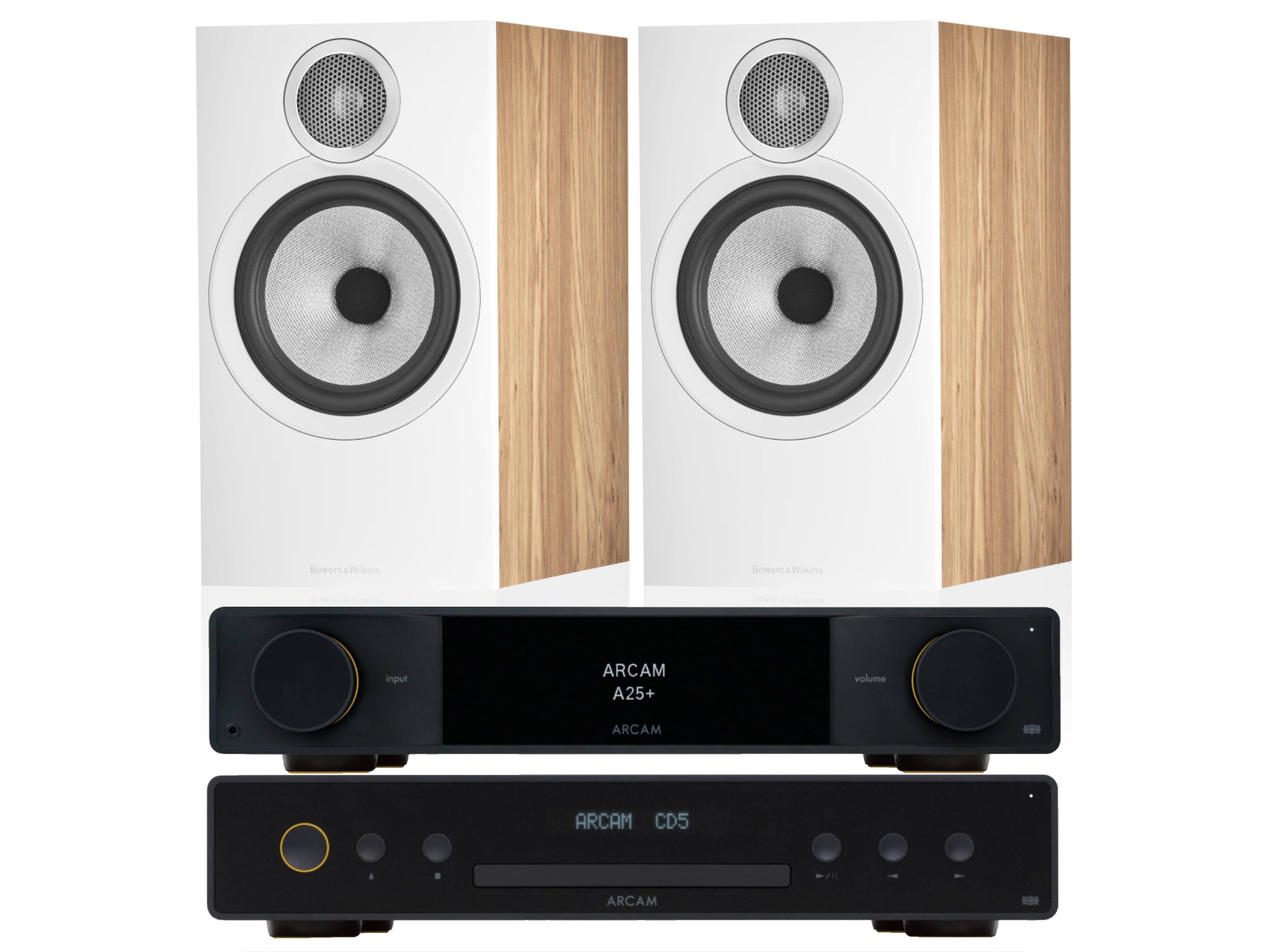 Arcam A25+ with CD5 CD Player & Bowers and Wilkins 606 S3 (2025 Model)