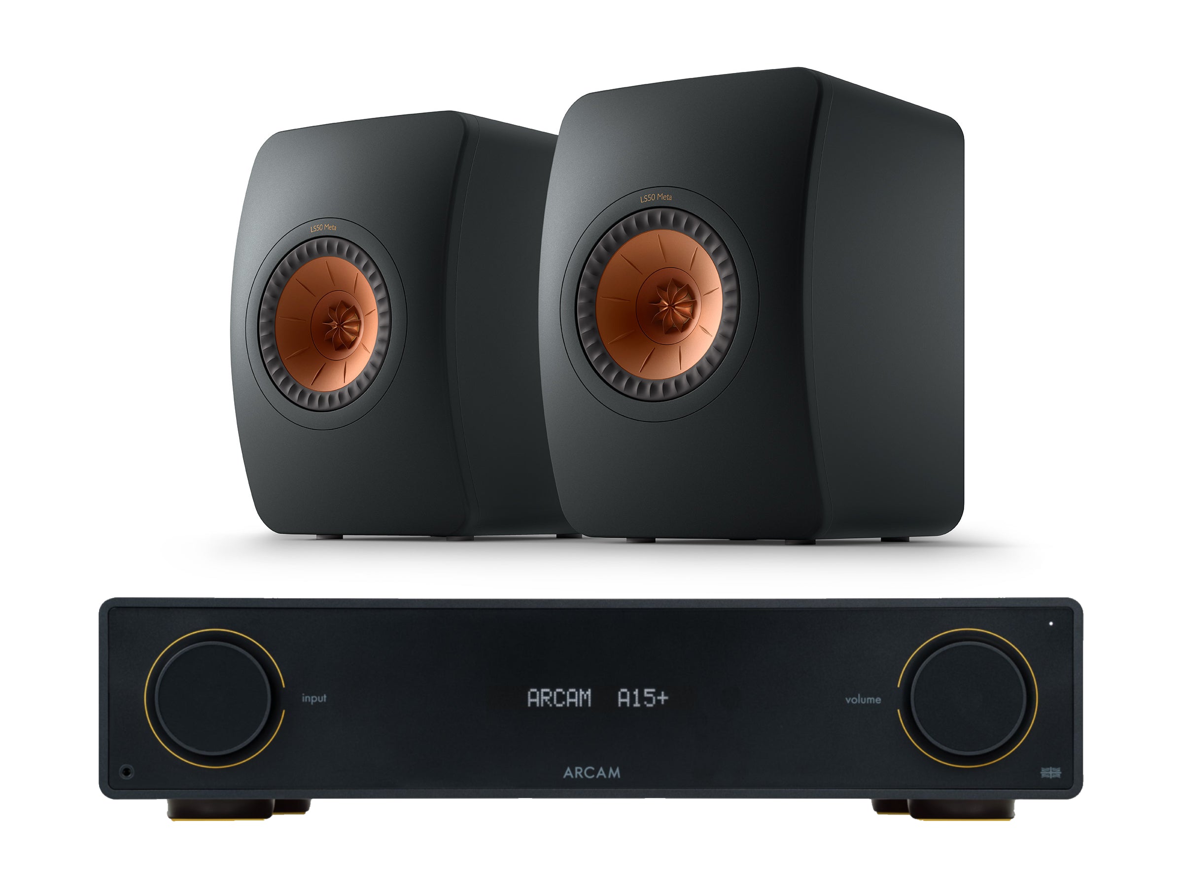 Arcam A15+ with KEF LS50 META