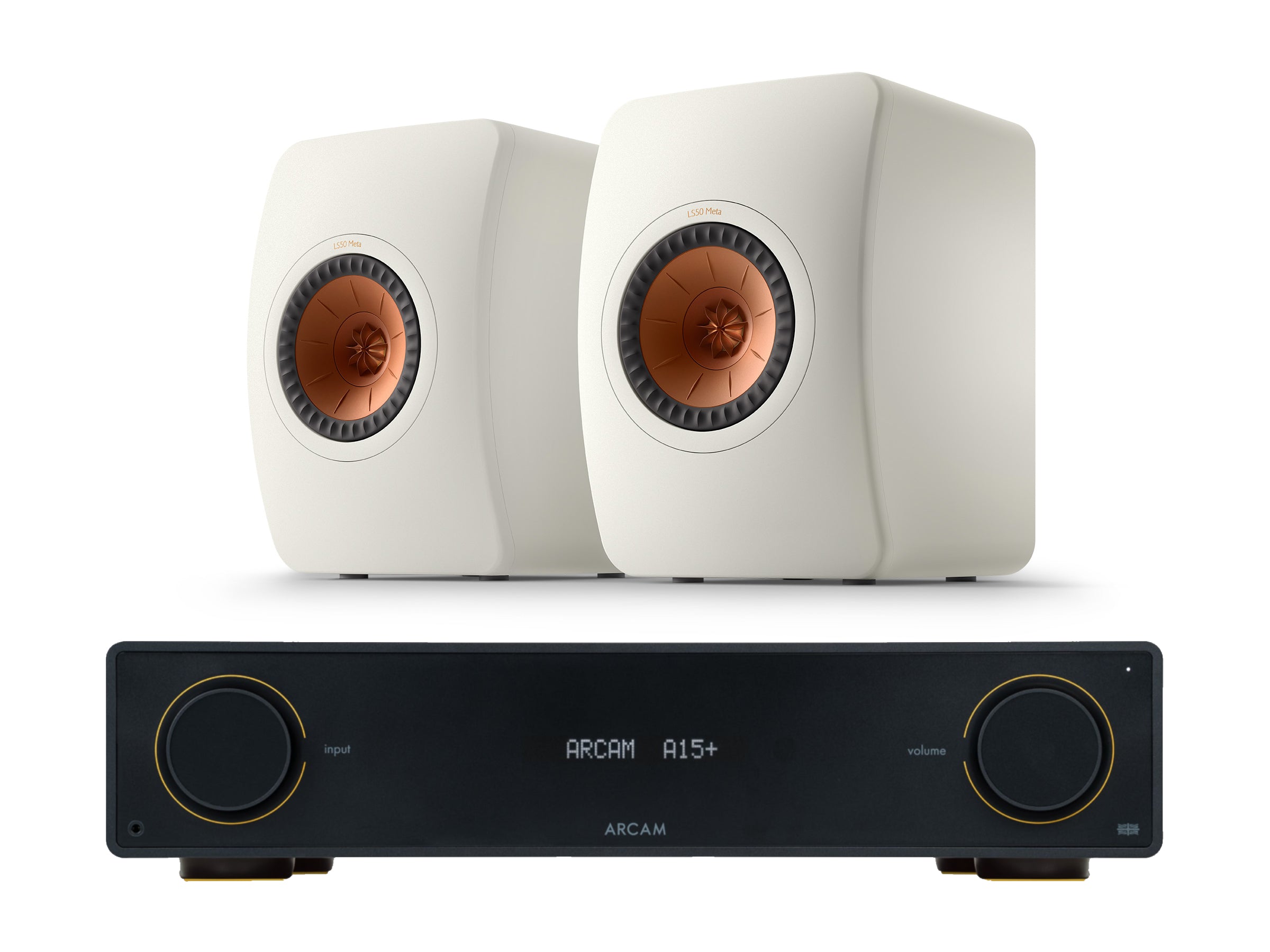 Arcam A15+ with KEF LS50 META