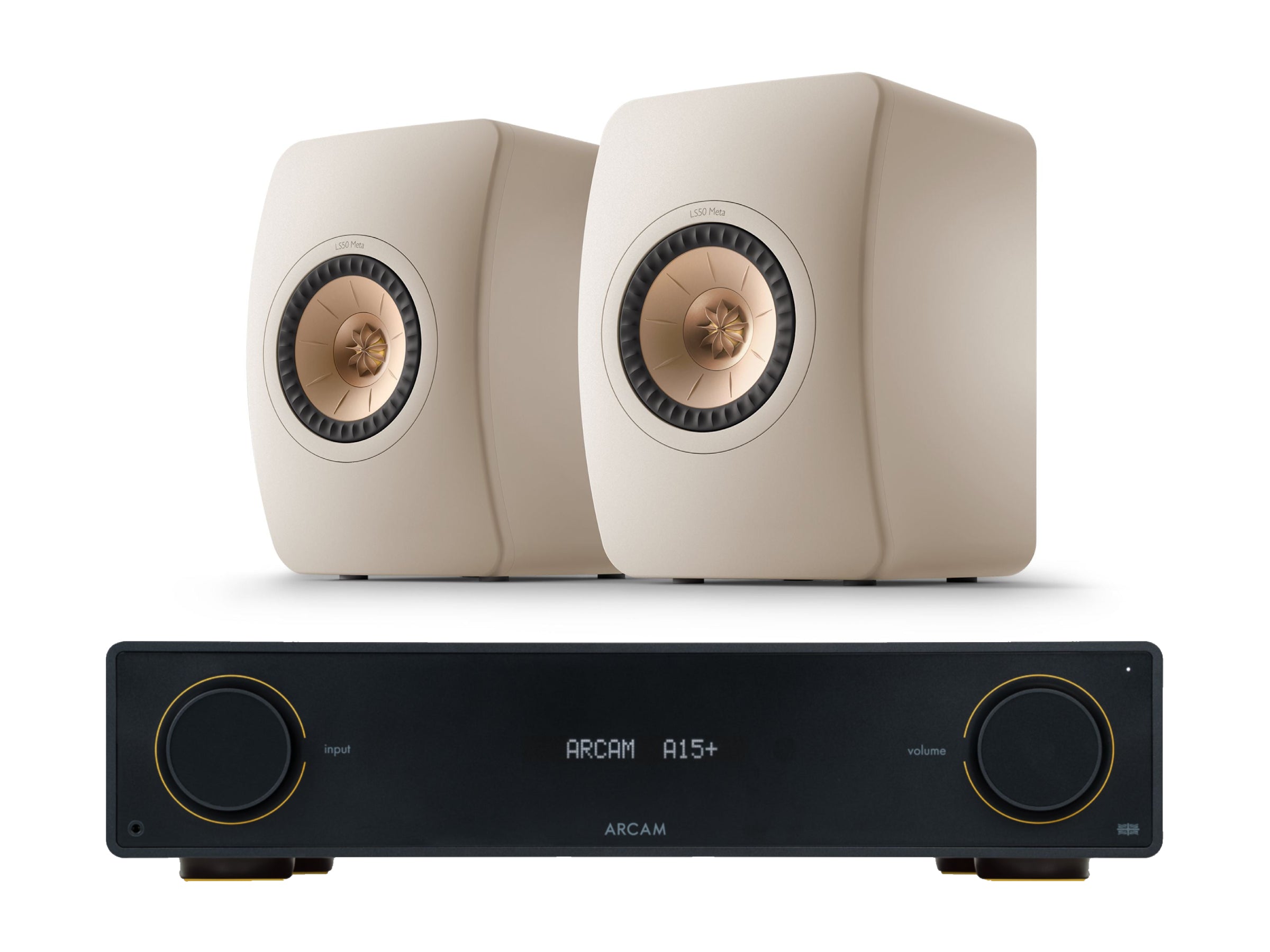 Arcam A15+ with KEF LS50 META