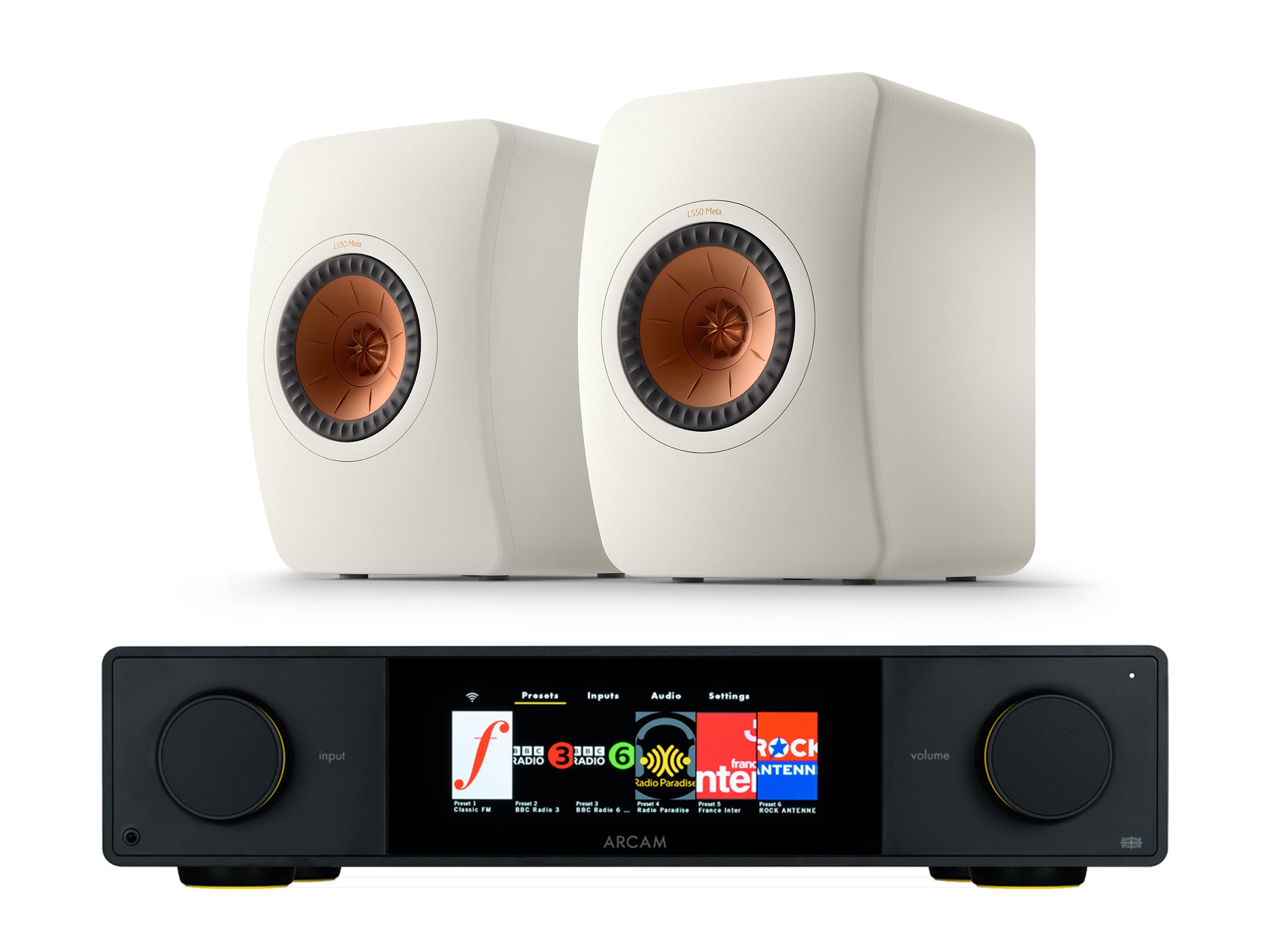 Arcam SA35 with KEF LS50 META