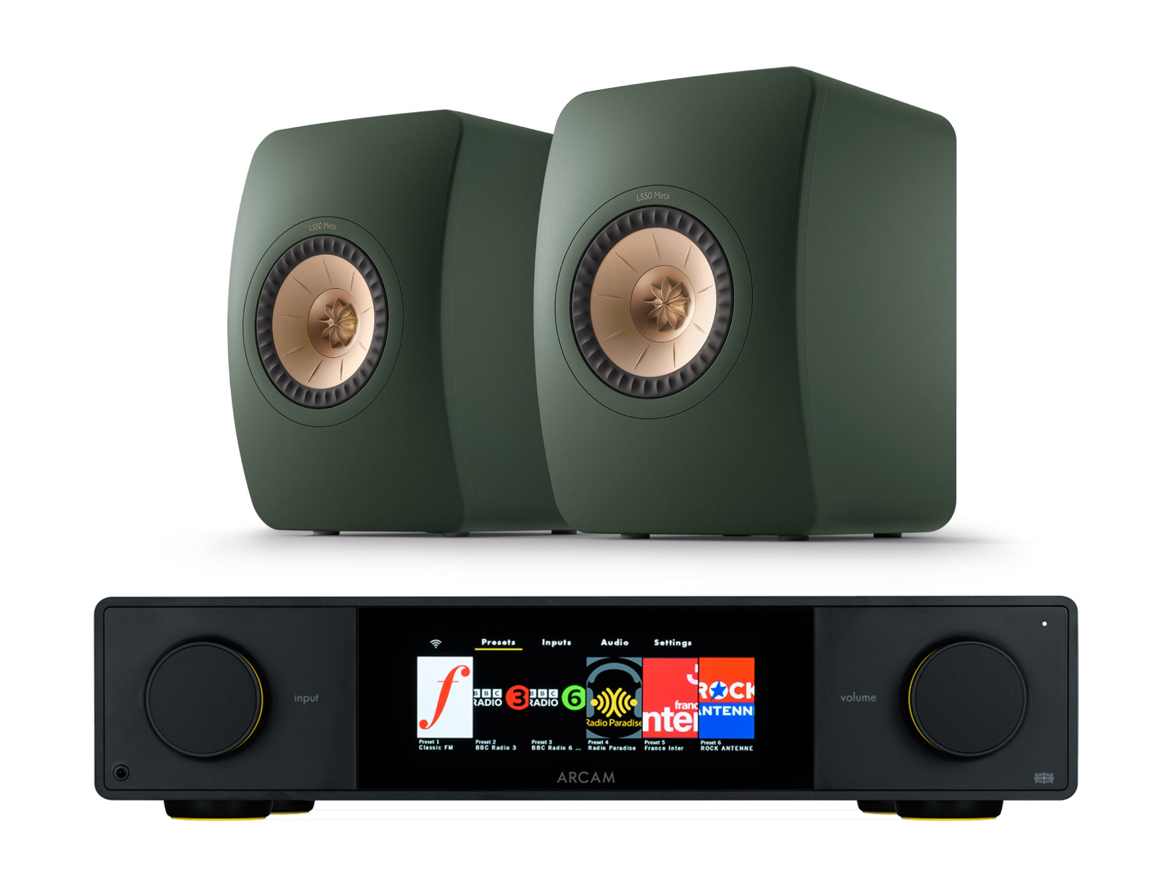 Arcam SA35 with KEF LS50 META
