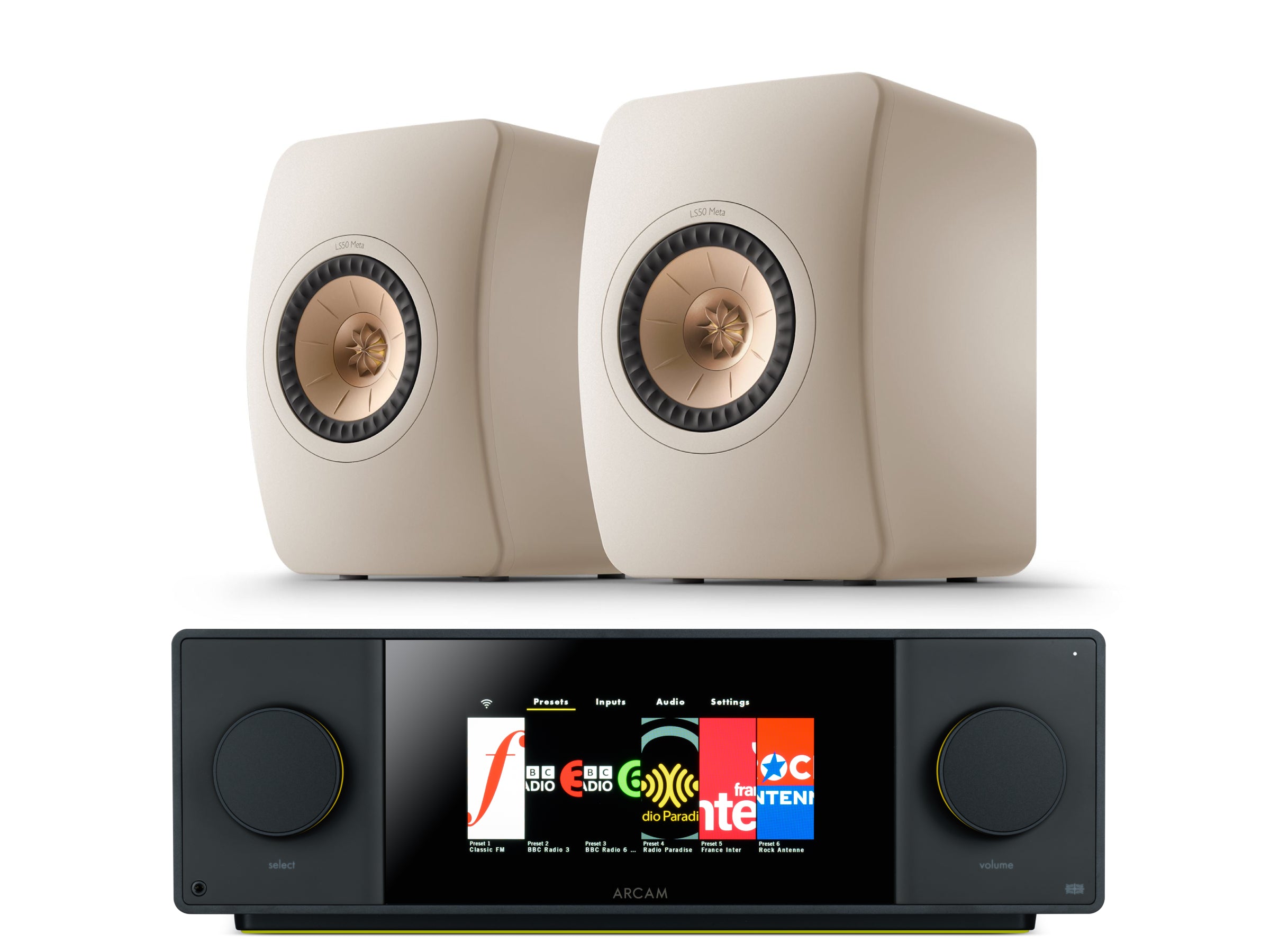 Arcam SA45 with KEF LS50 META