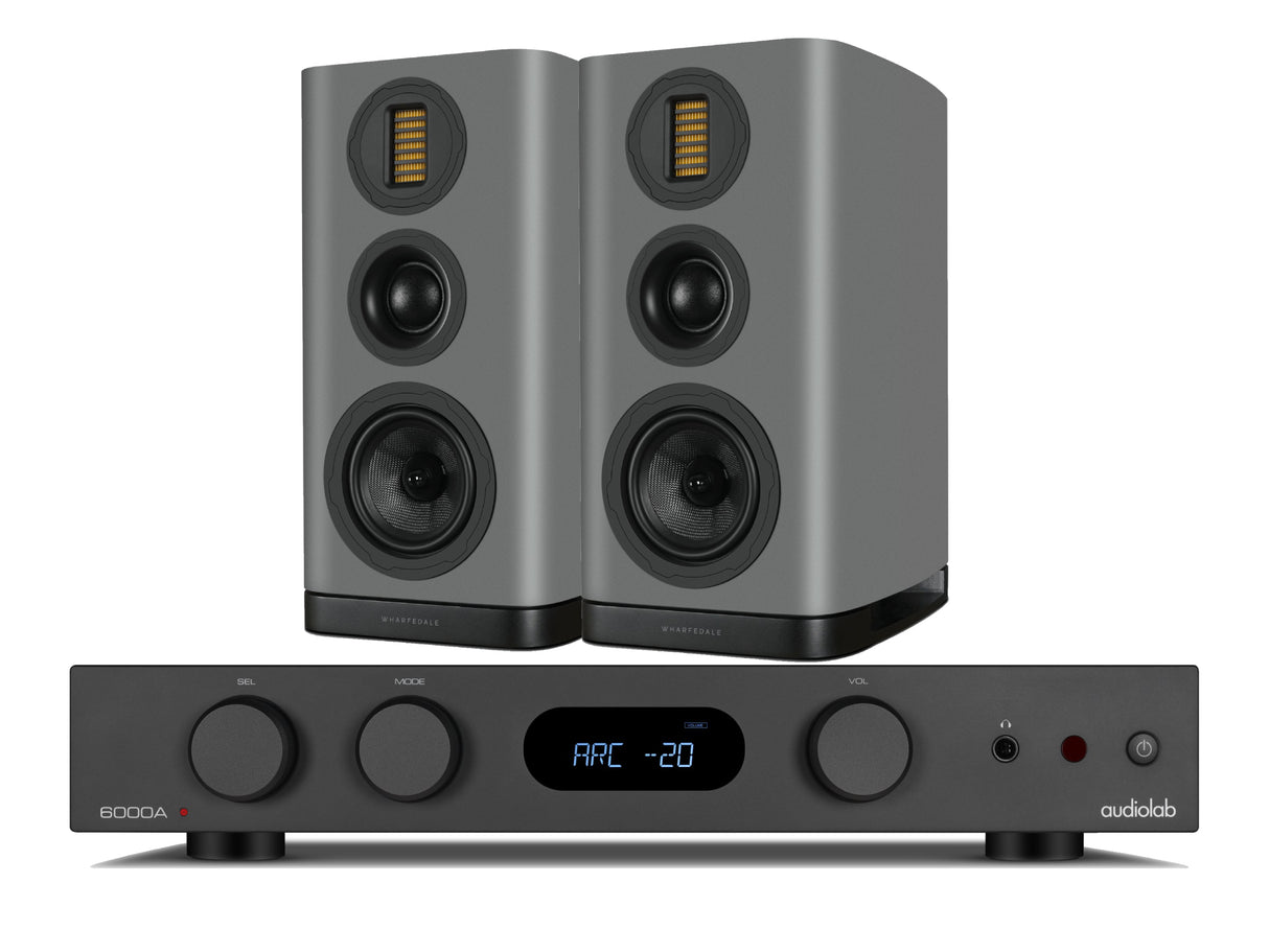 Audiolab 6000A Mkii with Wharfedale EVO 5.2 Bookshelf Speakers