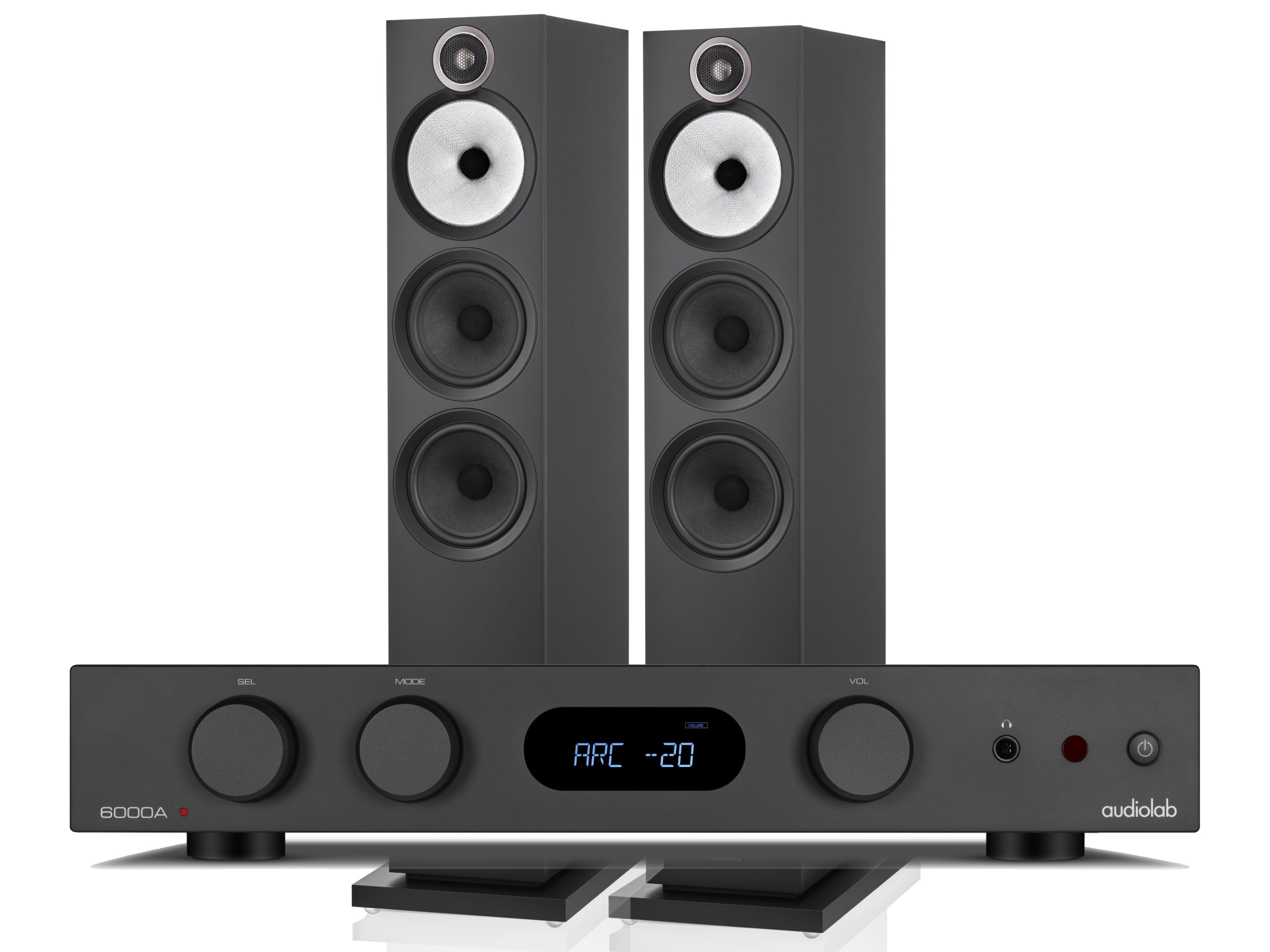 Audiolab 6000A MkII with Bowers & Wilkins 603 S3 Floorstanding Speakers