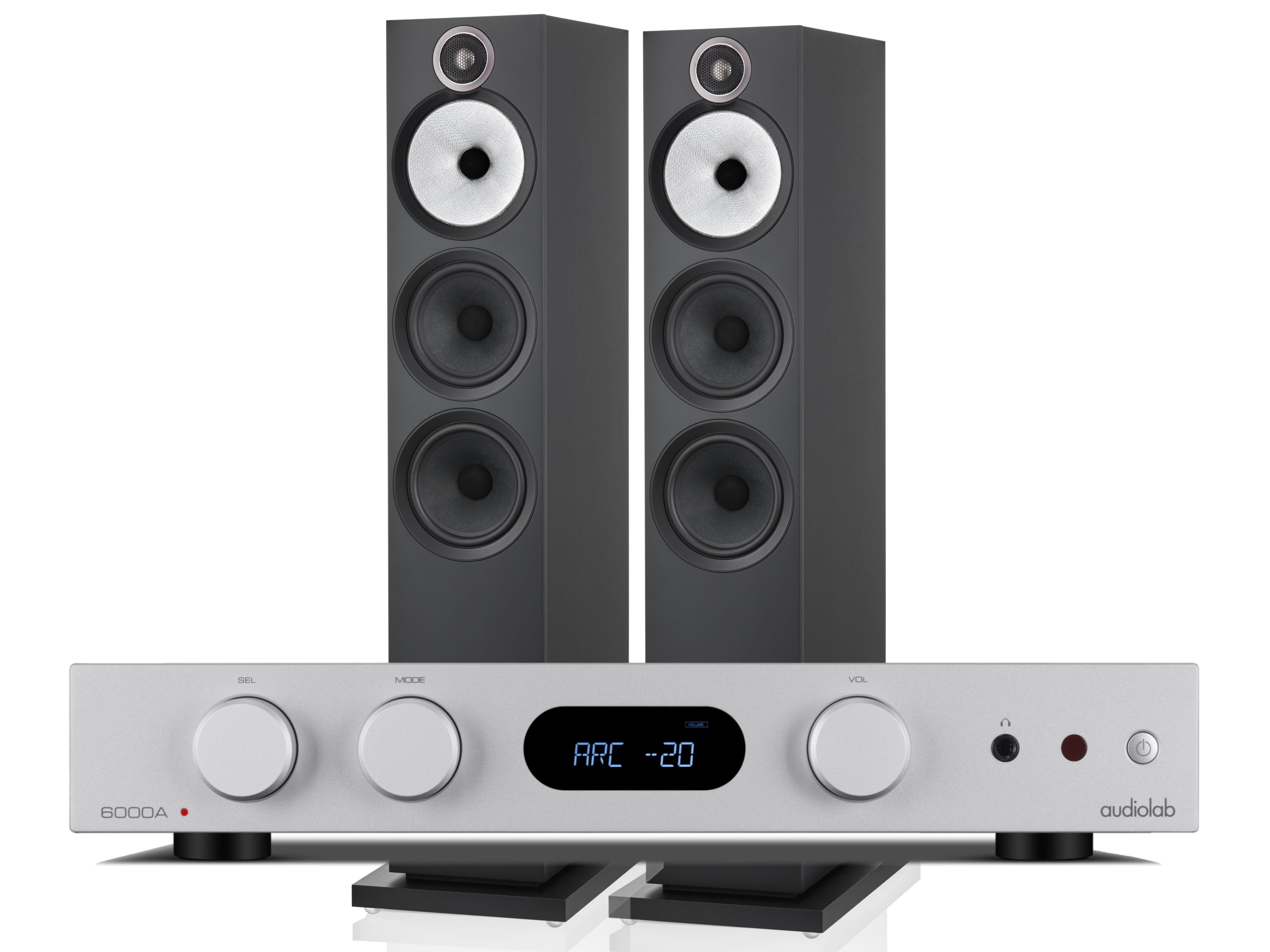 Audiolab 6000A MkII with Bowers & Wilkins 603 S3 Floorstanding Speakers