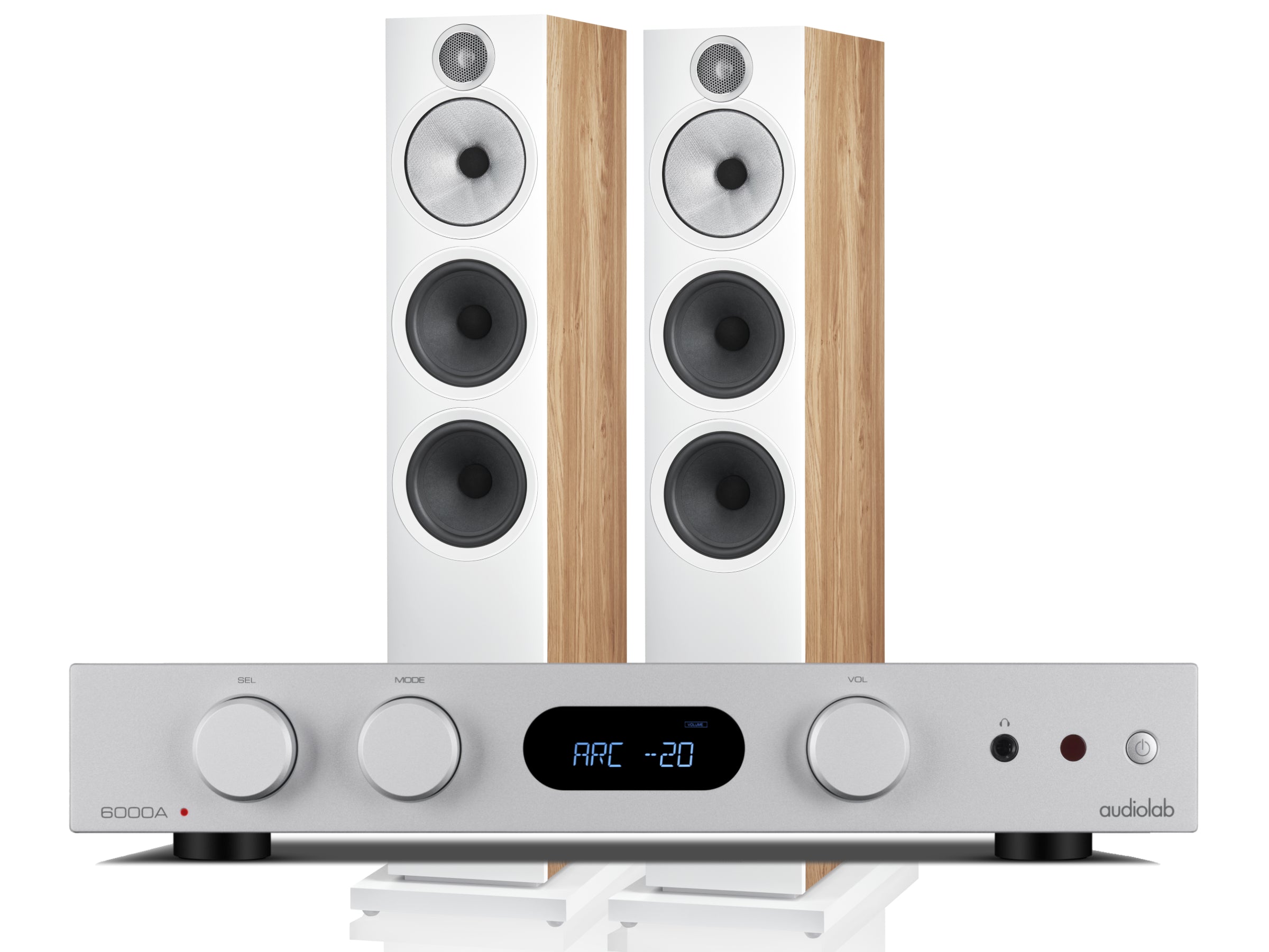 Audiolab 6000A MkII with Bowers & Wilkins 603 S3 Floorstanding Speakers