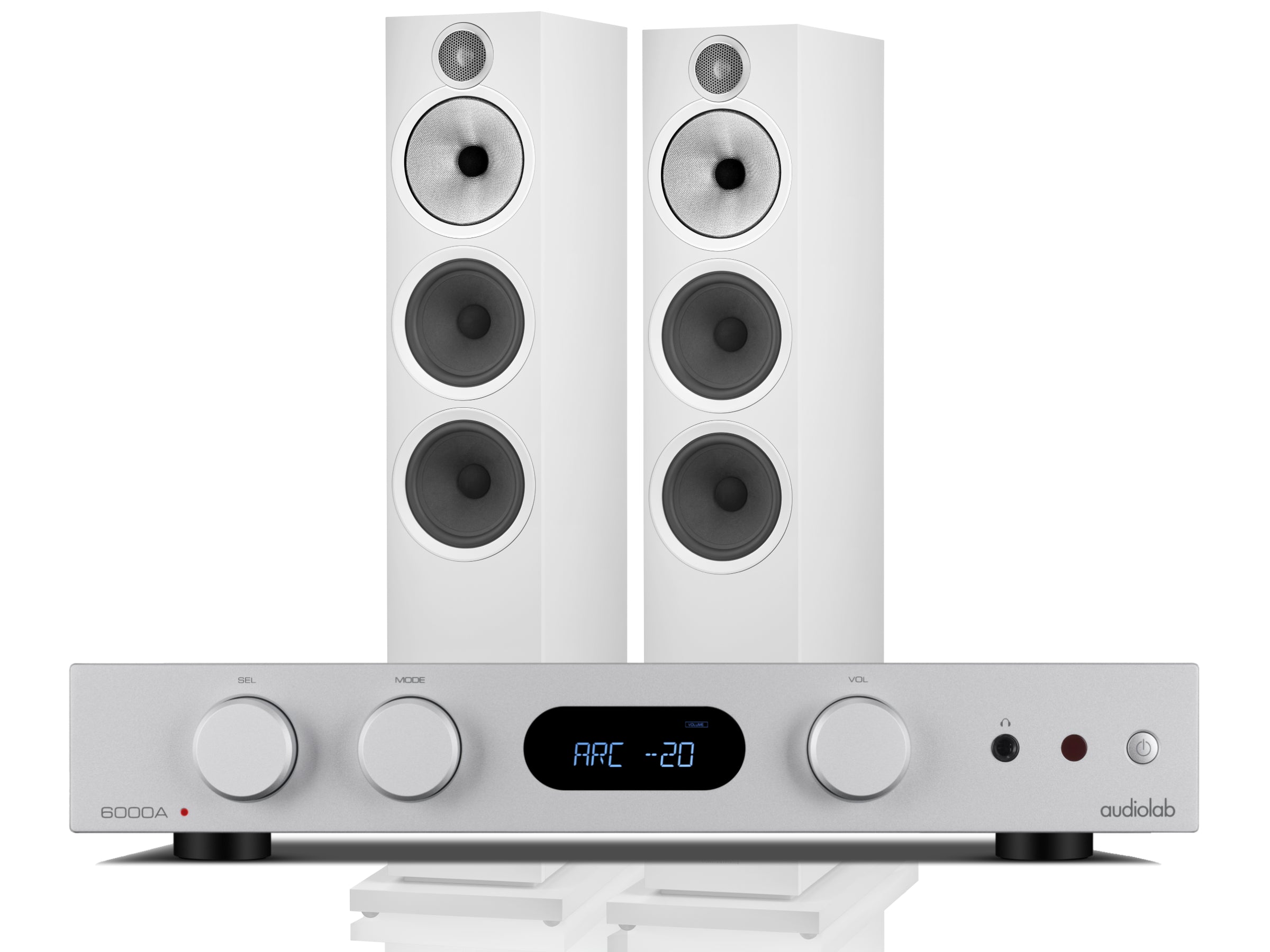 Audiolab 6000A MkII with Bowers & Wilkins 603 S3 Floorstanding Speakers