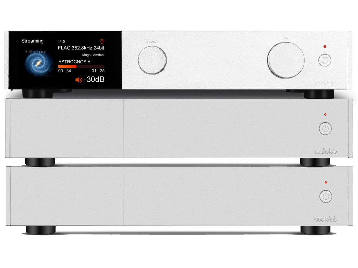 Audiolab 9000N + 9000P Streaming Pre + 2x Power Amplifier