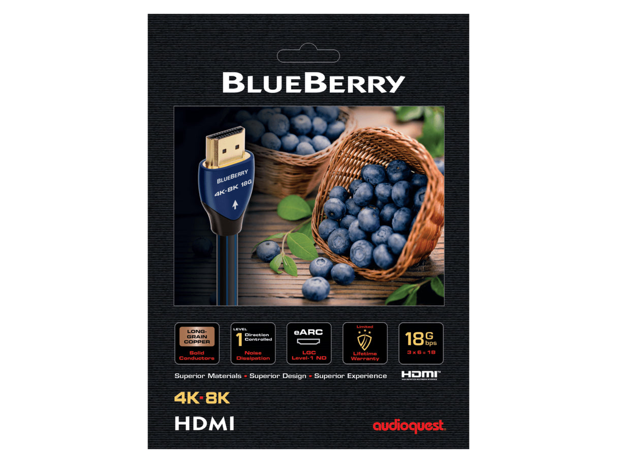 AudioQuest Blueberry 18 8K High Speed HDMI 2.1 Cable
