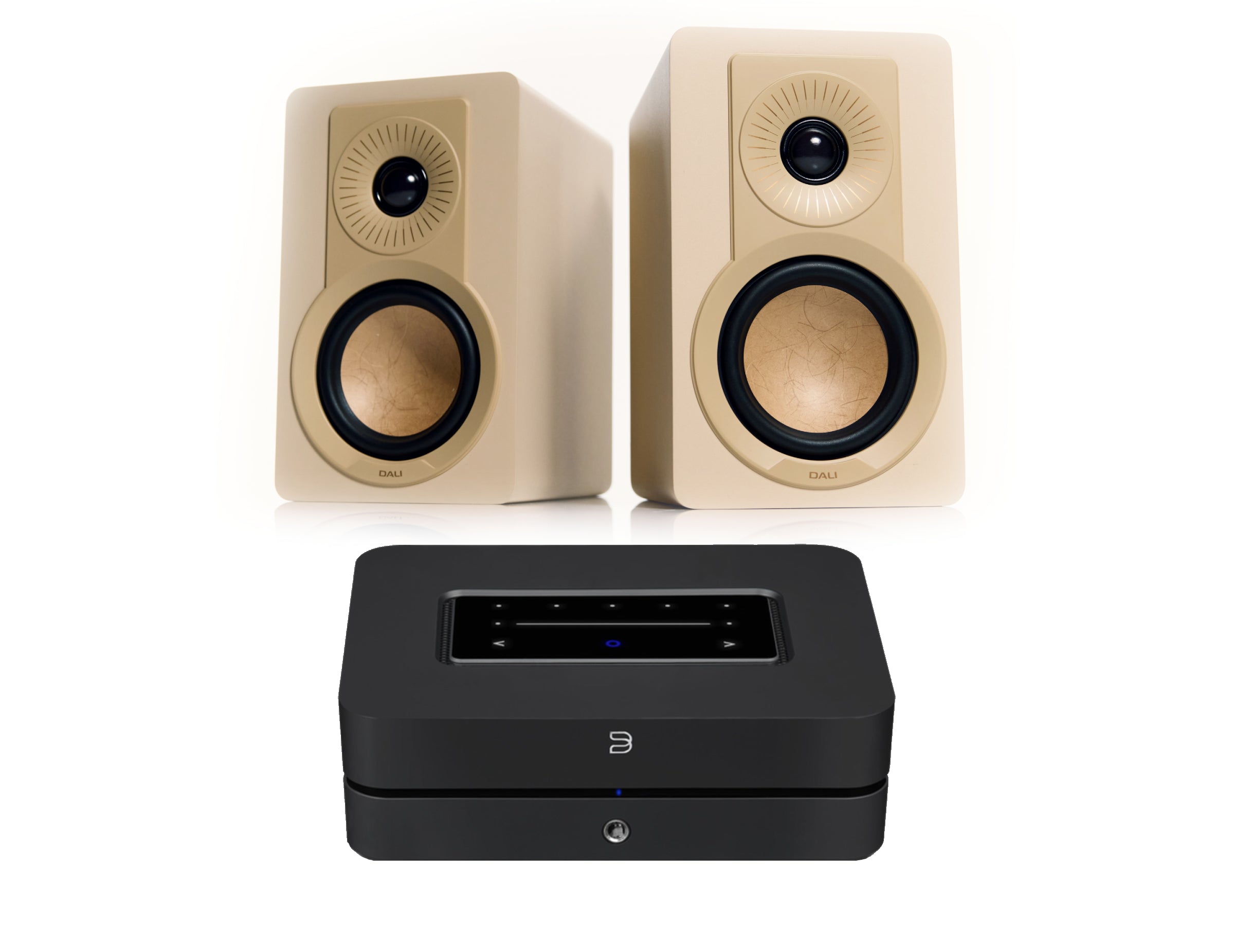 Bluesound Powernode (N331) with DALI Kupid Bookshelf Speaker (2025 Model)