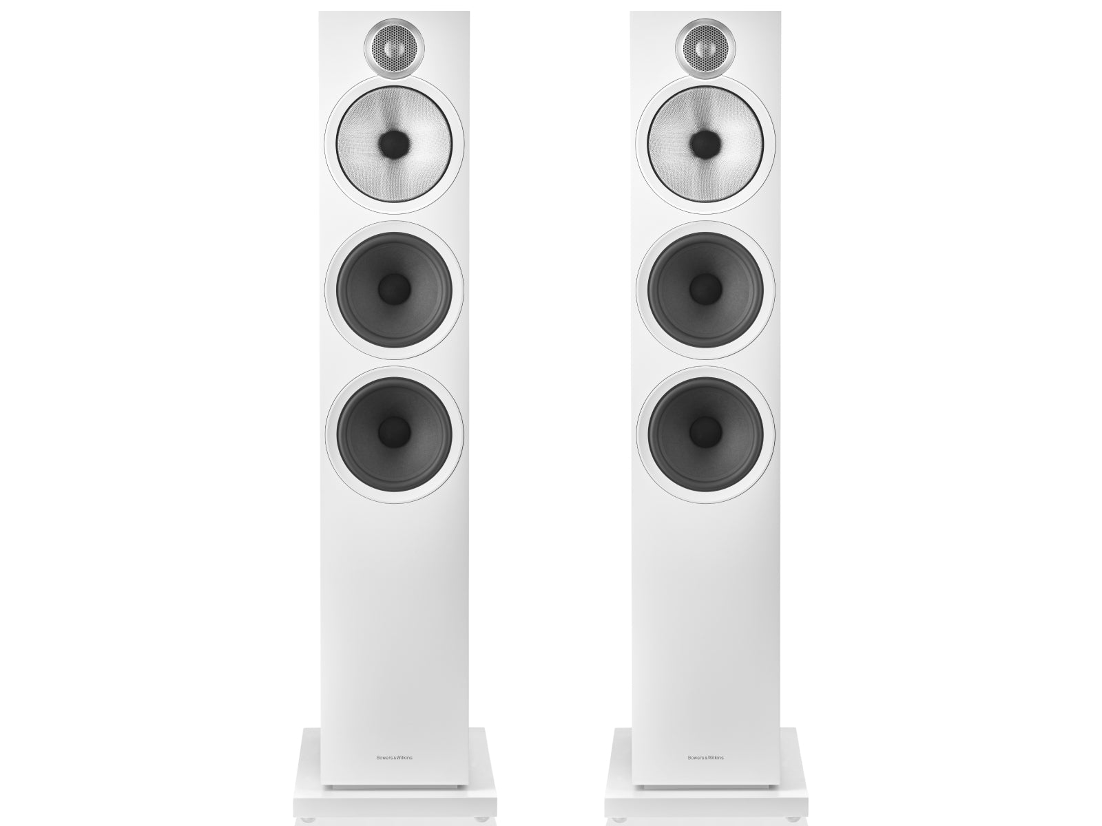 Bowers & Wilkins 603 S3 Speakers White Front View