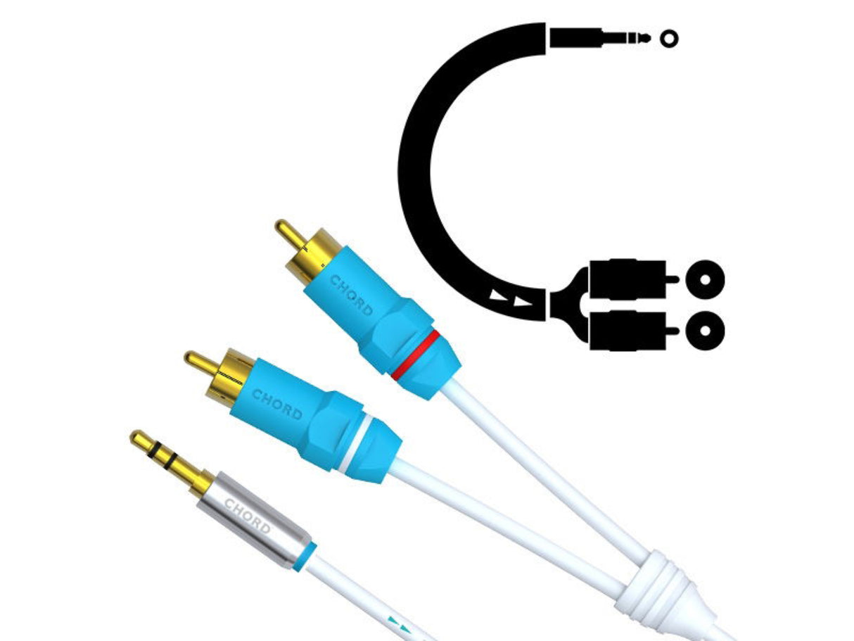 Chord C-Jack 3.5mm Minijack to 2RCA Analogue Cable