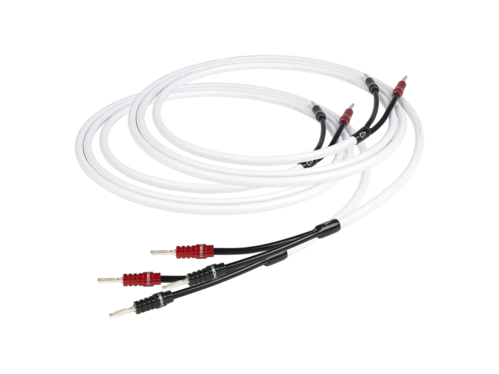 Chord C-screenX Speaker Cable  (Terminated pair with 4mm banana plugs) (Promotional item)