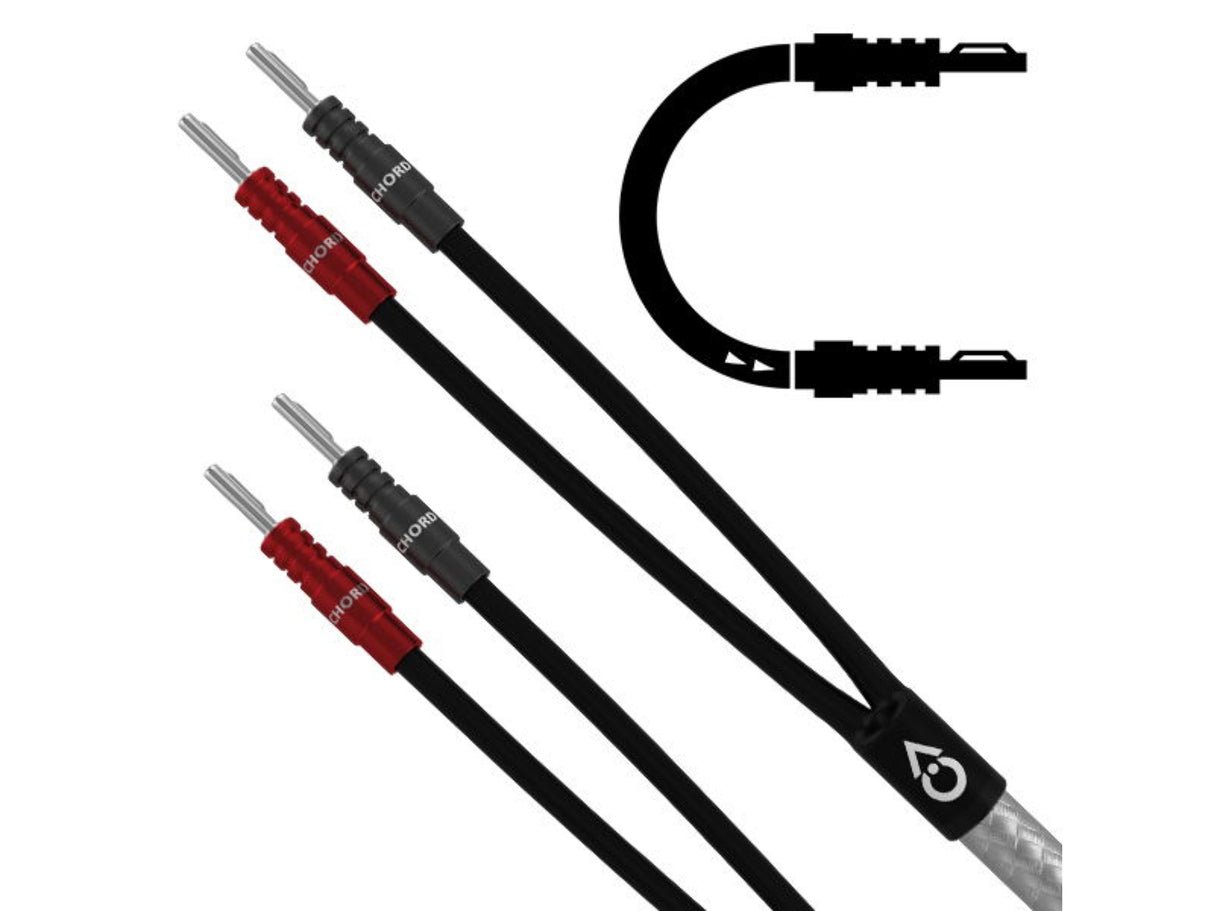 Chord ShawlineX Speaker Cable - Terminated Pair (Banana to Banana)