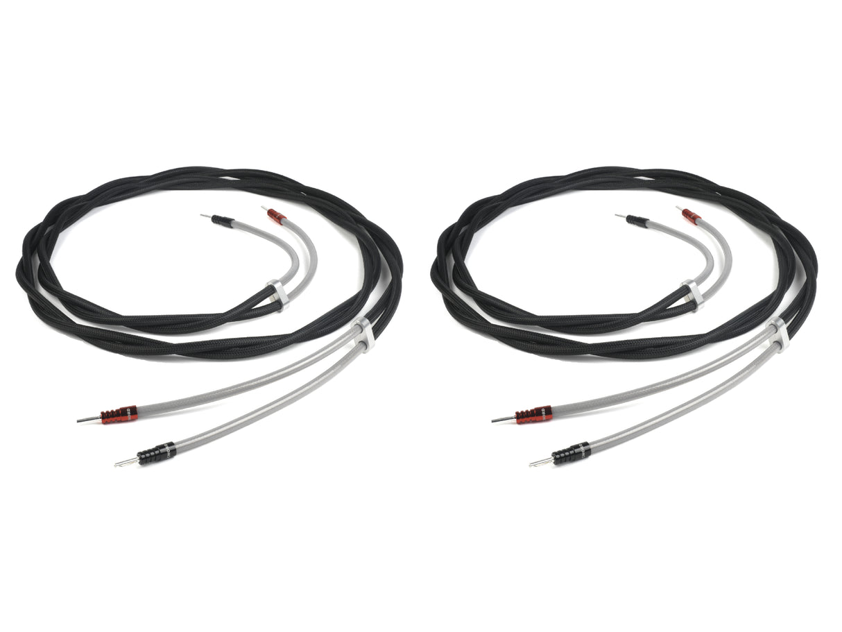 Chord SignatureXL BLACK Speaker Cable - Terminated Pair (Banana to Banana)