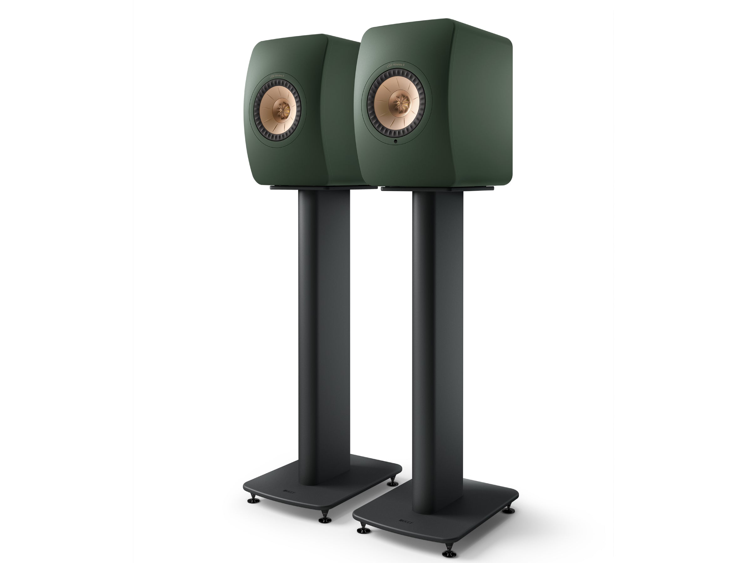 KEF LS50 Wireless II + KEF S2 Floor Stands