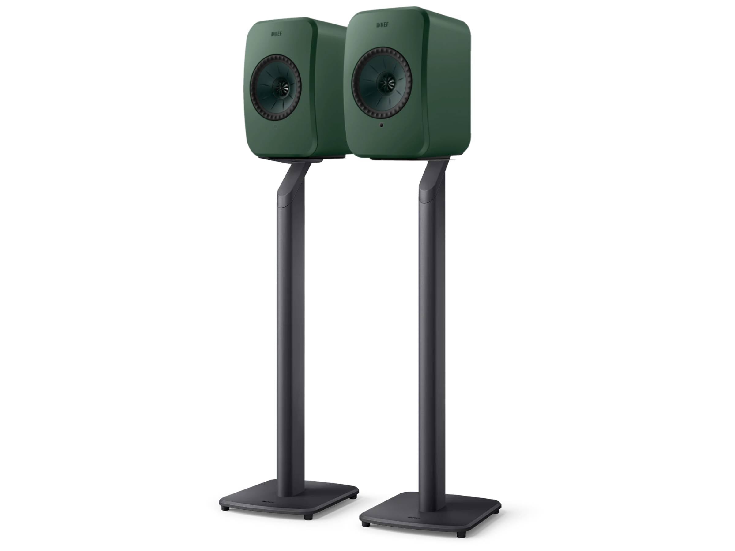 KEF LSX II LT Wireless Speakers + KEF S1 Floor Stands