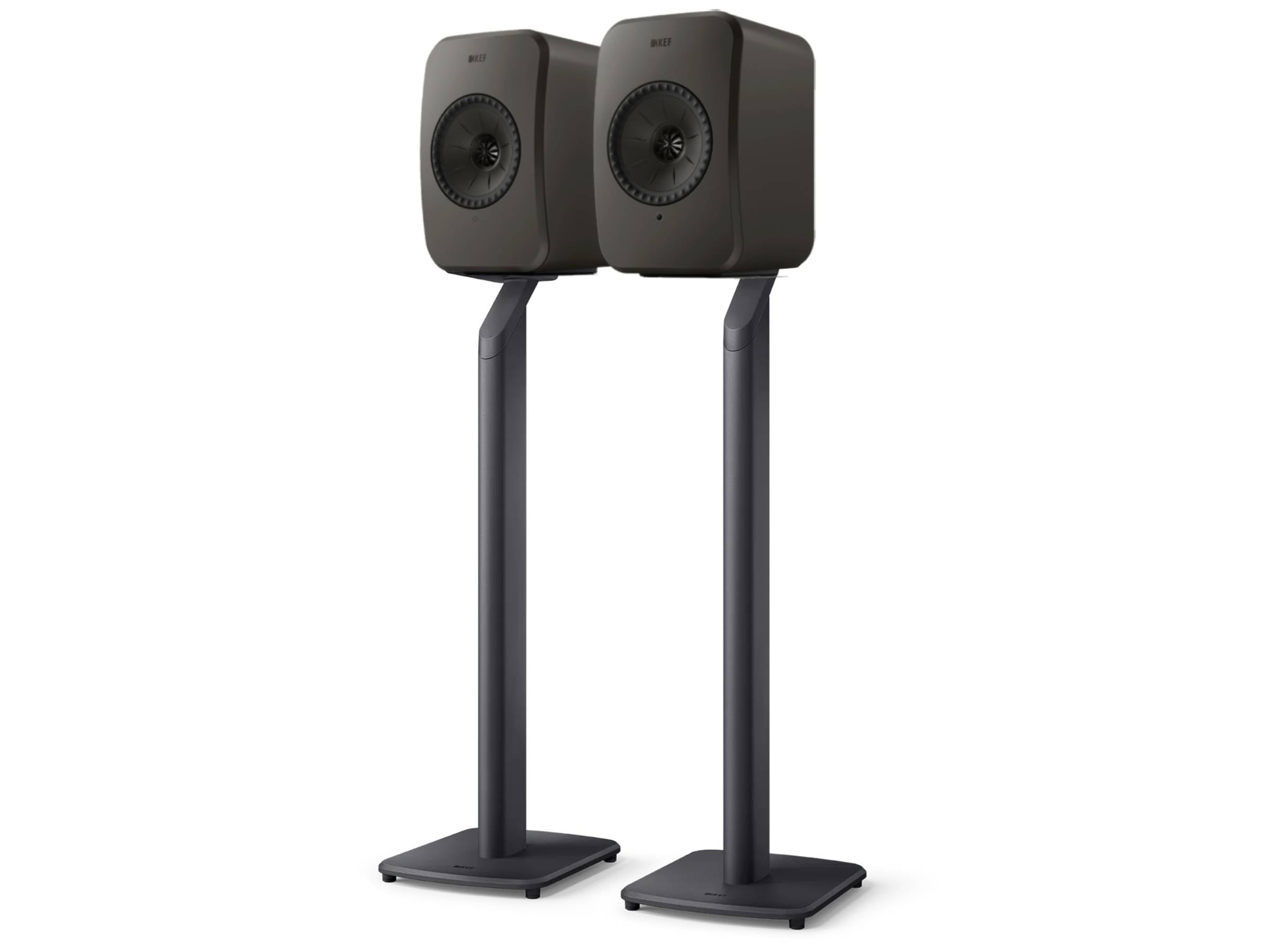 KEF LSX II LT Wireless Speakers + KEF S1 Floor Stands