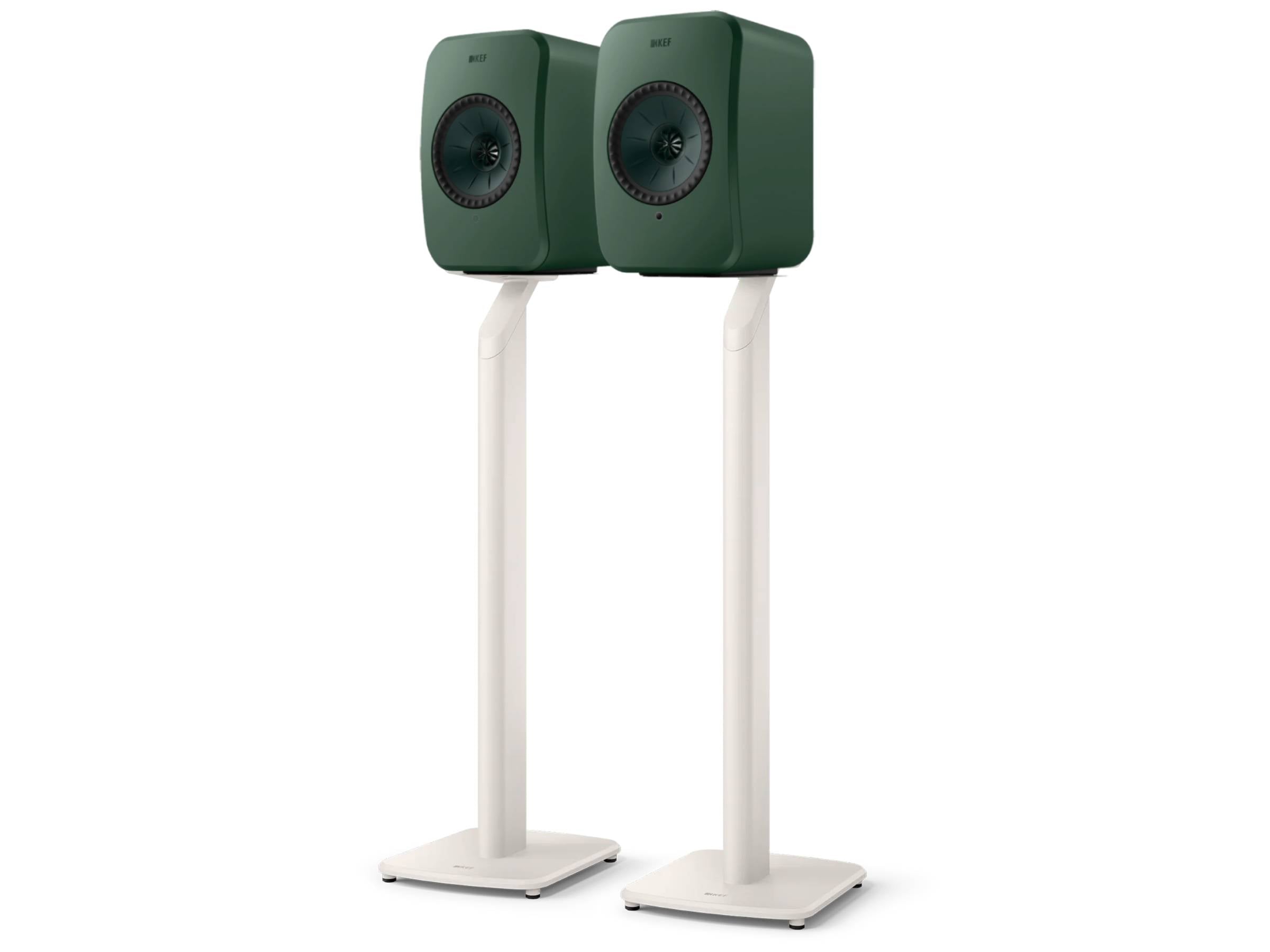 KEF LSX II LT Wireless Speakers + KEF S1 Floor Stands