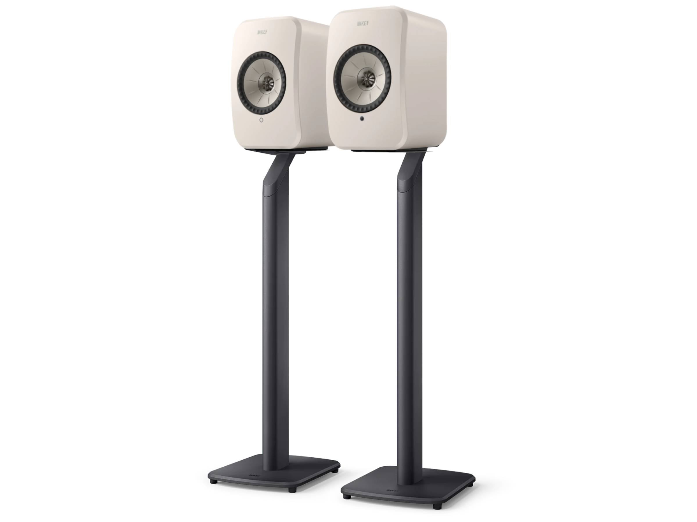 KEF LSX II LT Wireless Speakers + KEF S1 Floor Stands