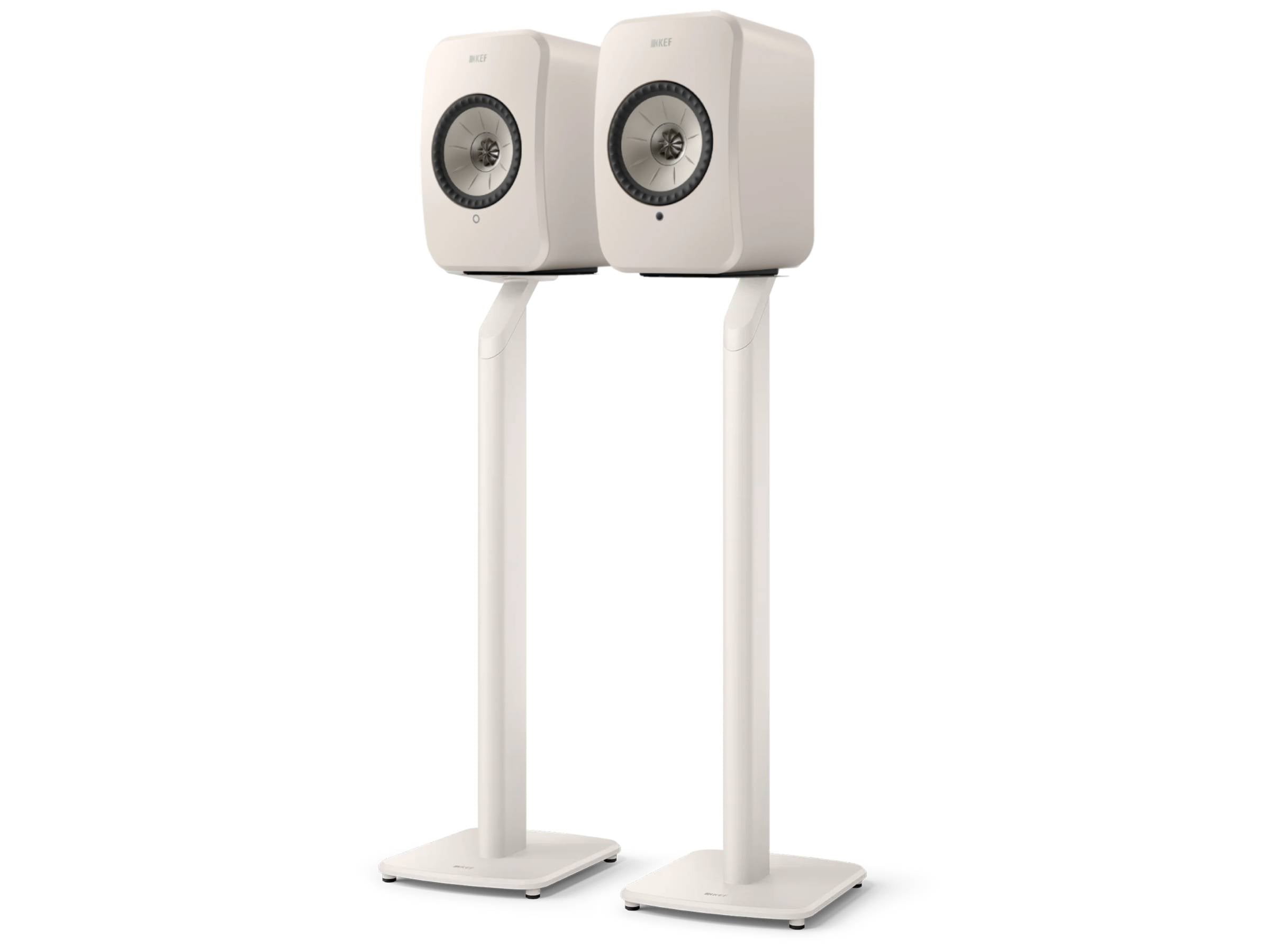 KEF LSX II LT Wireless Speakers + KEF S1 Floor Stands