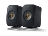 KEF LSX II Wireless Speakers + KEF P1 Desk Pads
