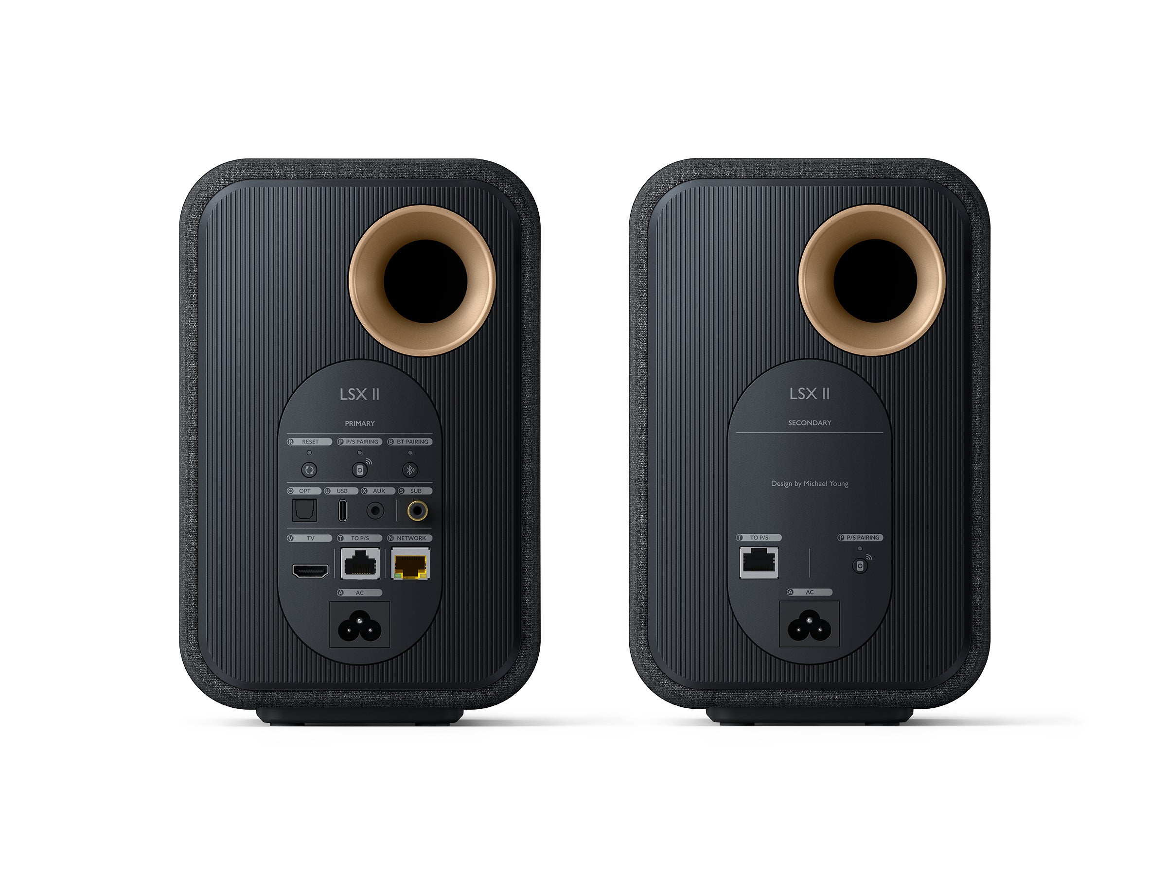 KEF LSX ブルー、純正PAD&ケーブル付き、海外仕様コンセント Amazon.co