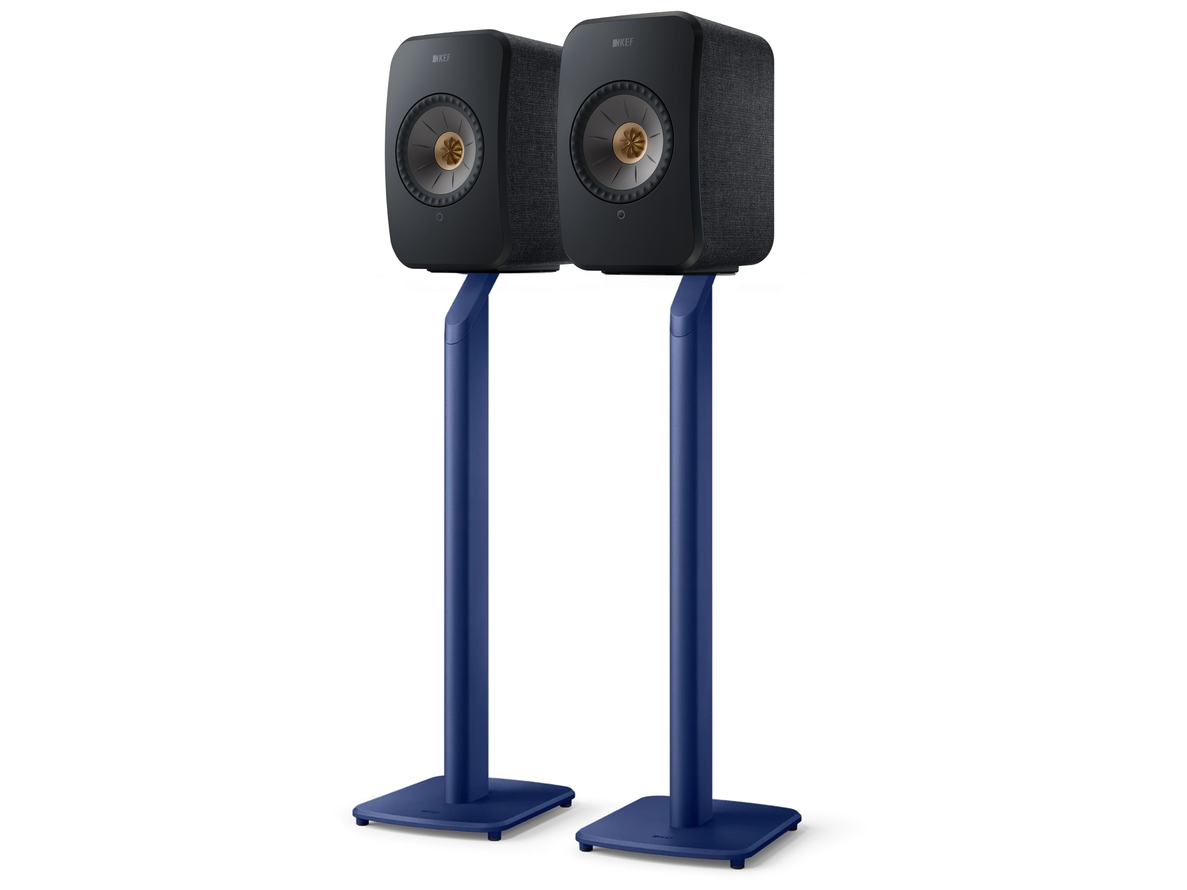KEF LSX II Wireless Speakers +  KEF S1 Floor Stands