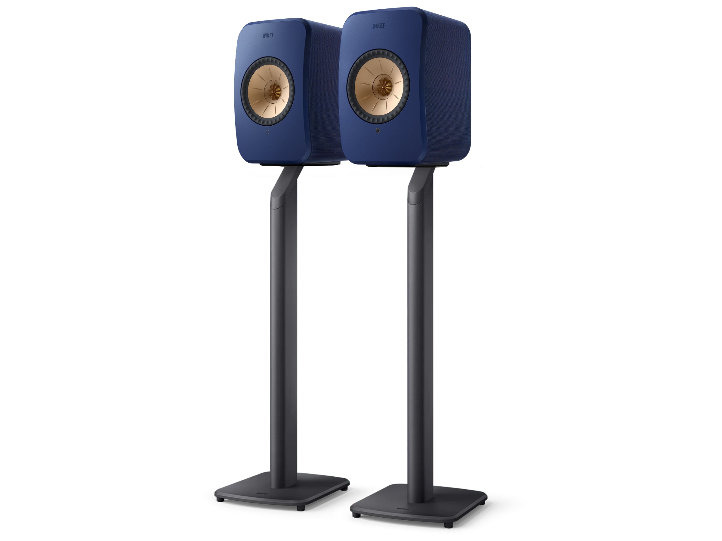 KEF LSX II Wireless Speakers +  KEF S1 Floor Stands