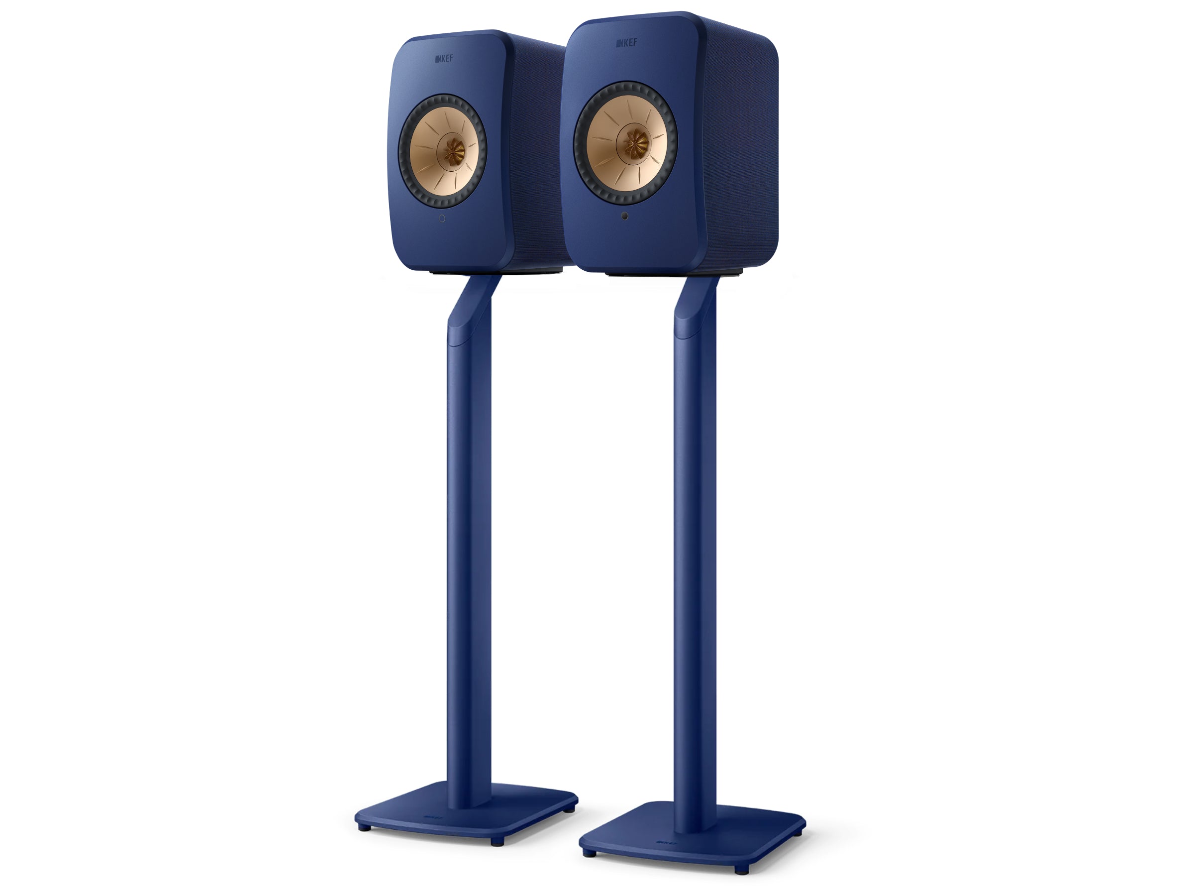 KEF LSX II Wireless Speakers +  KEF S1 Floor Stands