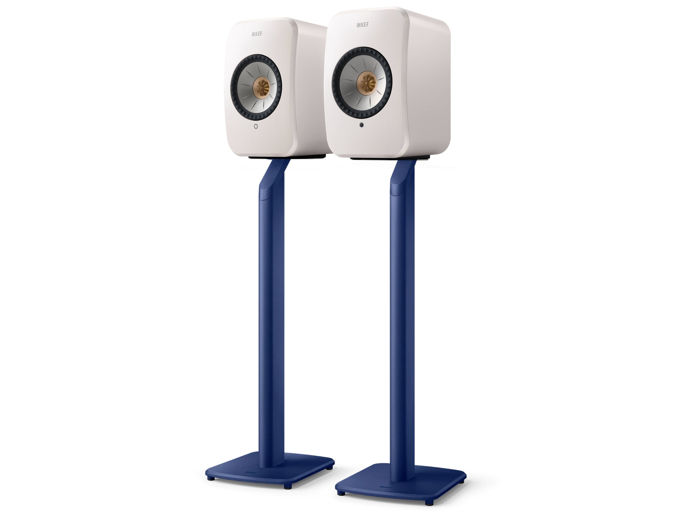 KEF LSX II Wireless Speakers +  KEF S1 Floor Stands