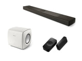 KEF XIO Soundbar with KEF KC62 Subwoofer & KW2 RX Receiver