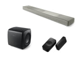 KEF XIO Soundbar with KEF KC62 Subwoofer & KW2 RX Receiver