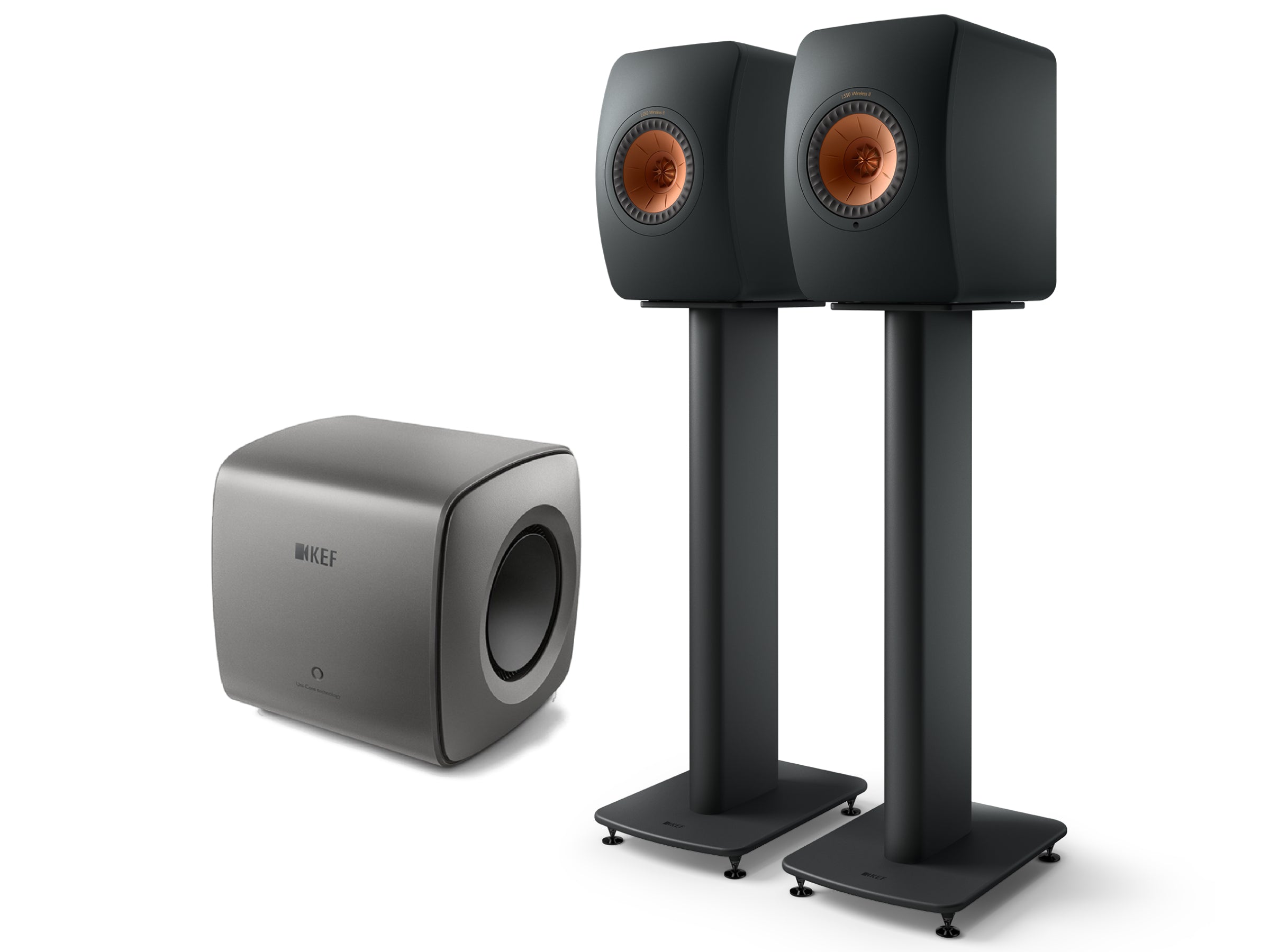 KEF LS50 Wireless II + KC62 Subwoofer Wireless Speaker System