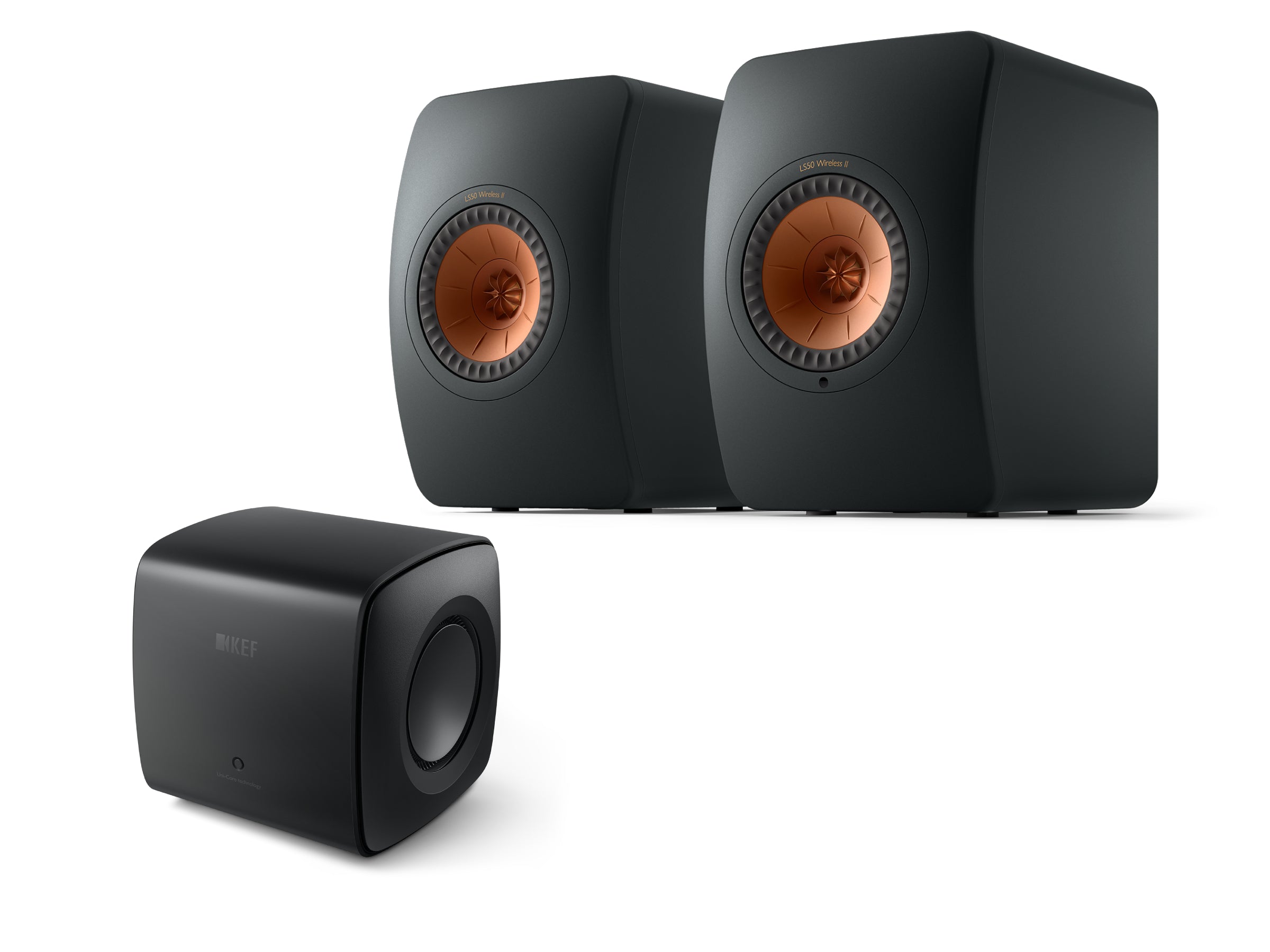 KEF LS50 Wireless II + KC62 Subwoofer Wireless Speaker System