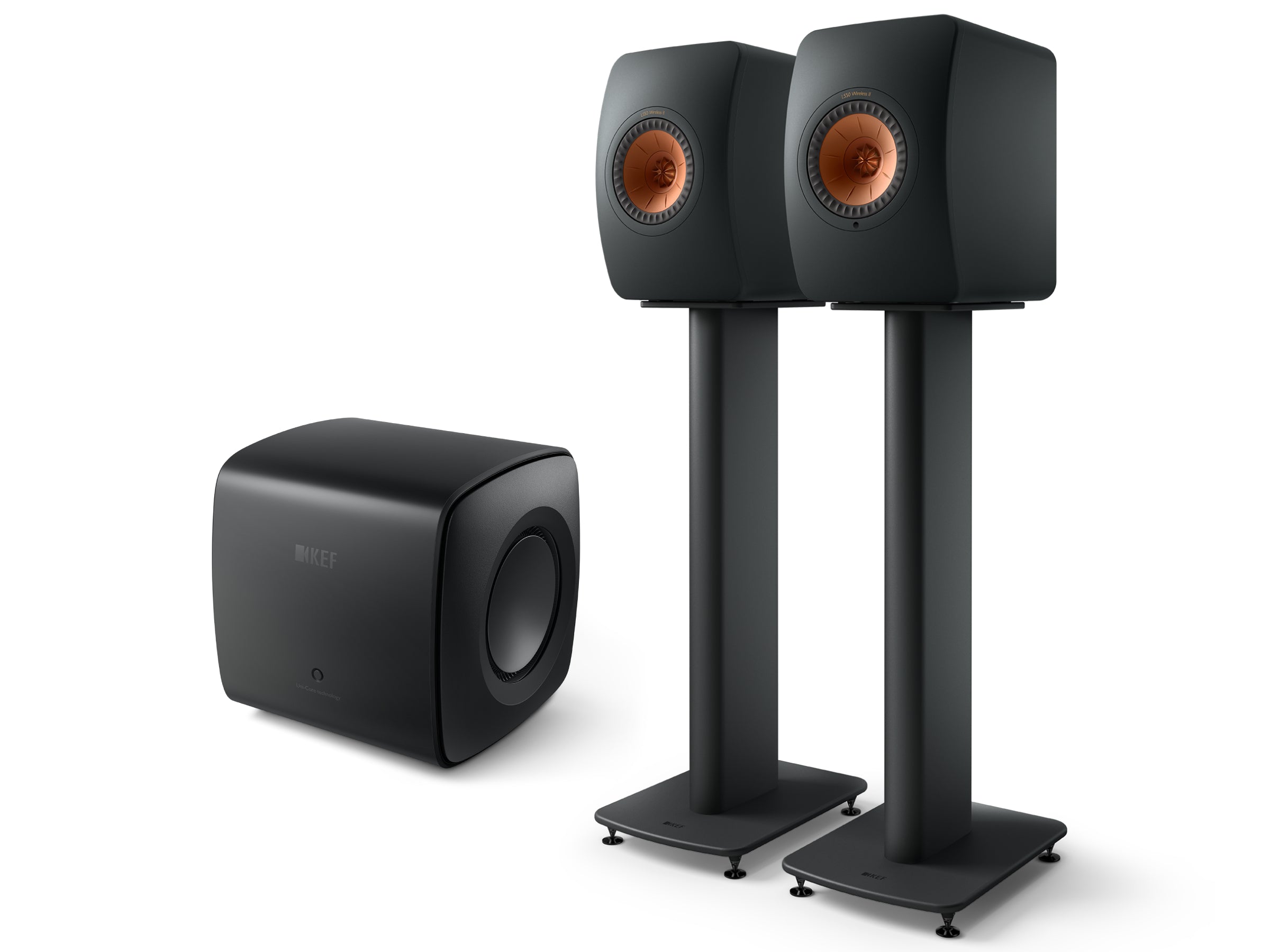 KEF LS50 Wireless II + KC62 Subwoofer Wireless Speaker System