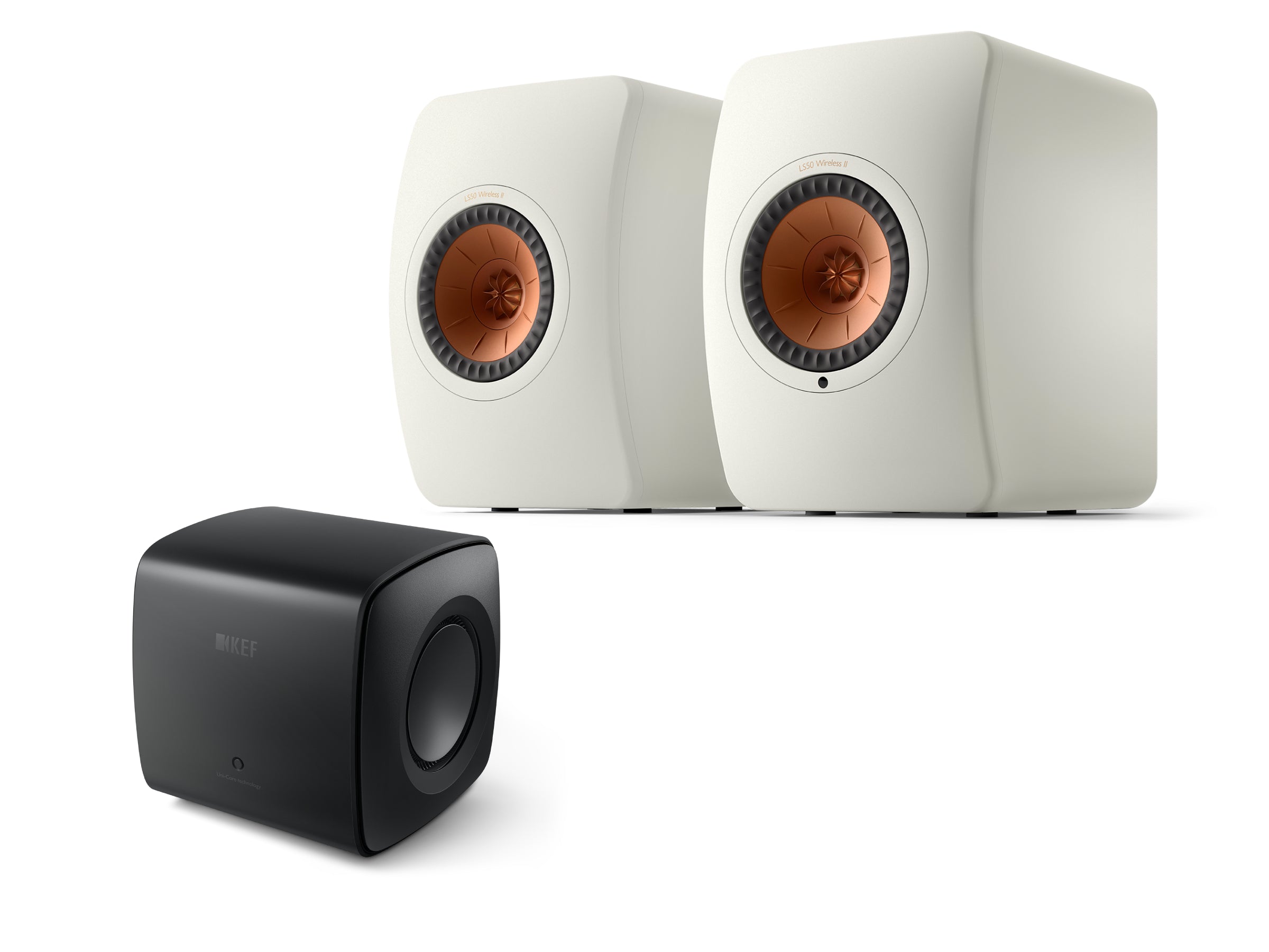 KEF LS50 Wireless II + KC62 Subwoofer Wireless Speaker System
