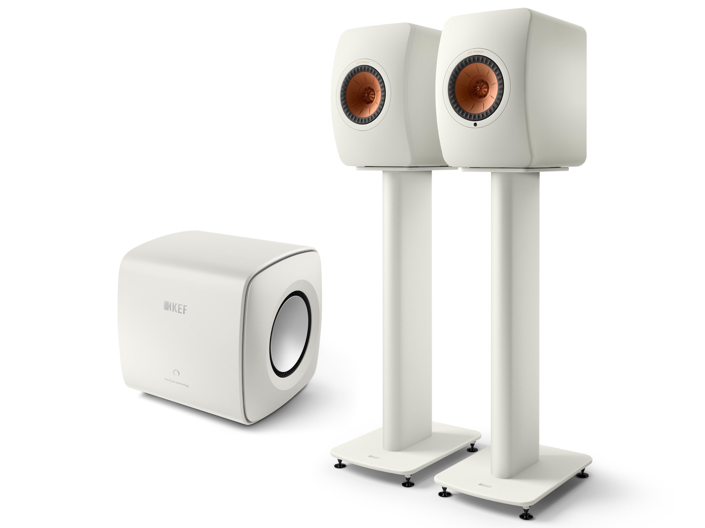 KEF LS50 Wireless II + KC62 Subwoofer Wireless Speaker System